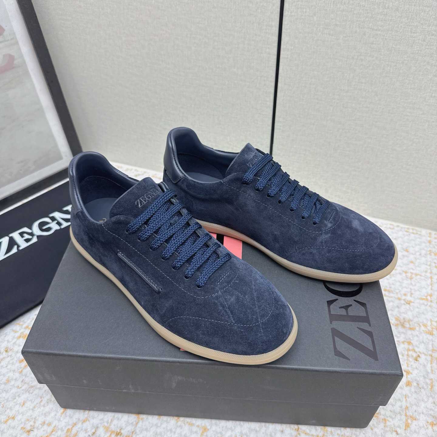 Zegna 232 Suede Sneakers - FashionPlug