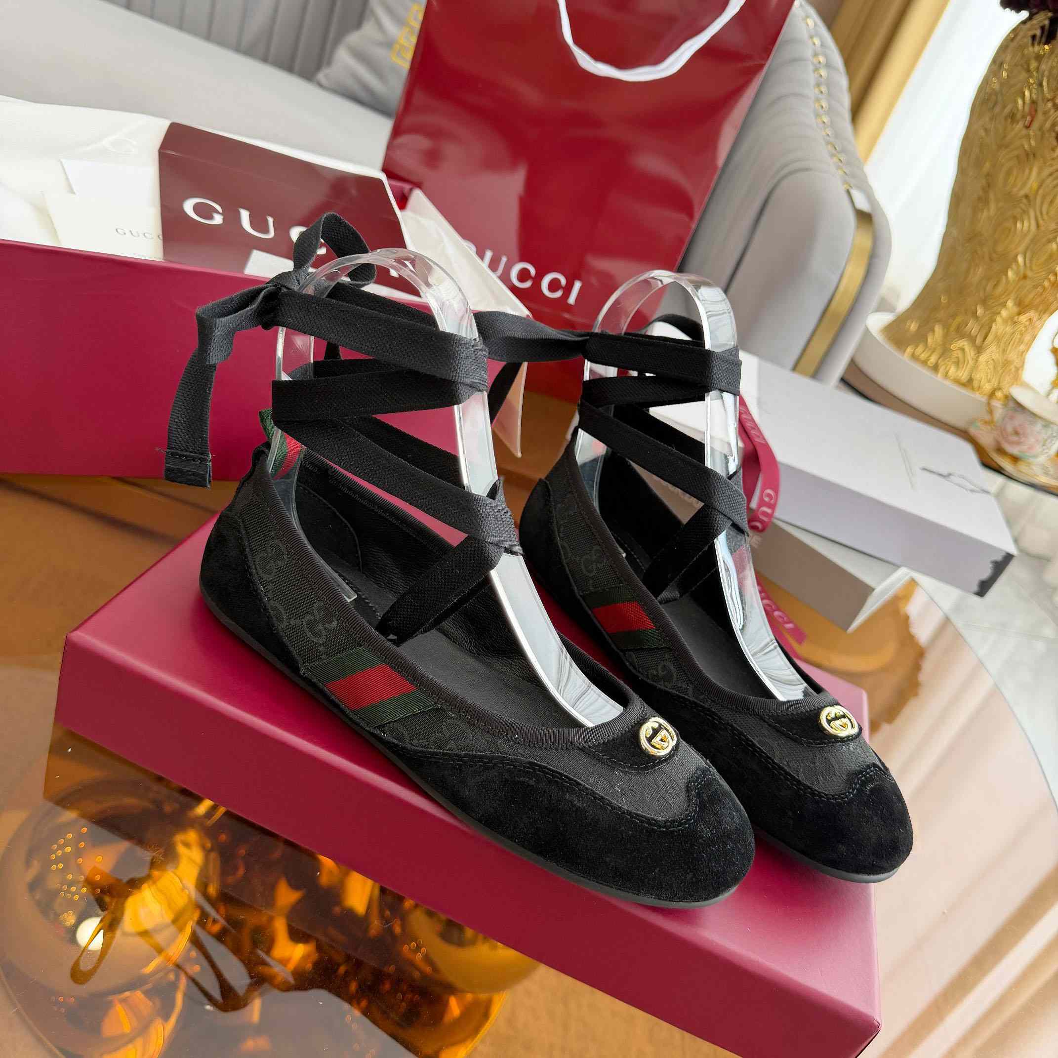  Gucci Shift Ballerina - FashionPlug