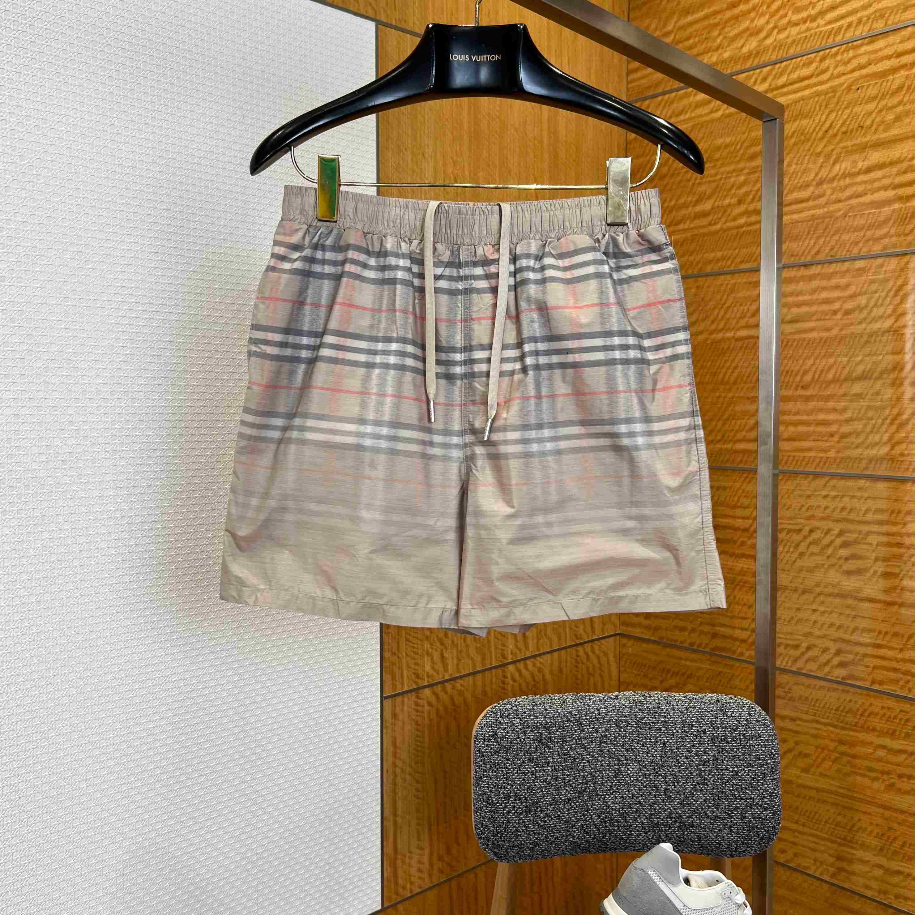 Burberry Gradient Check Swim Shorts - FashionPlug