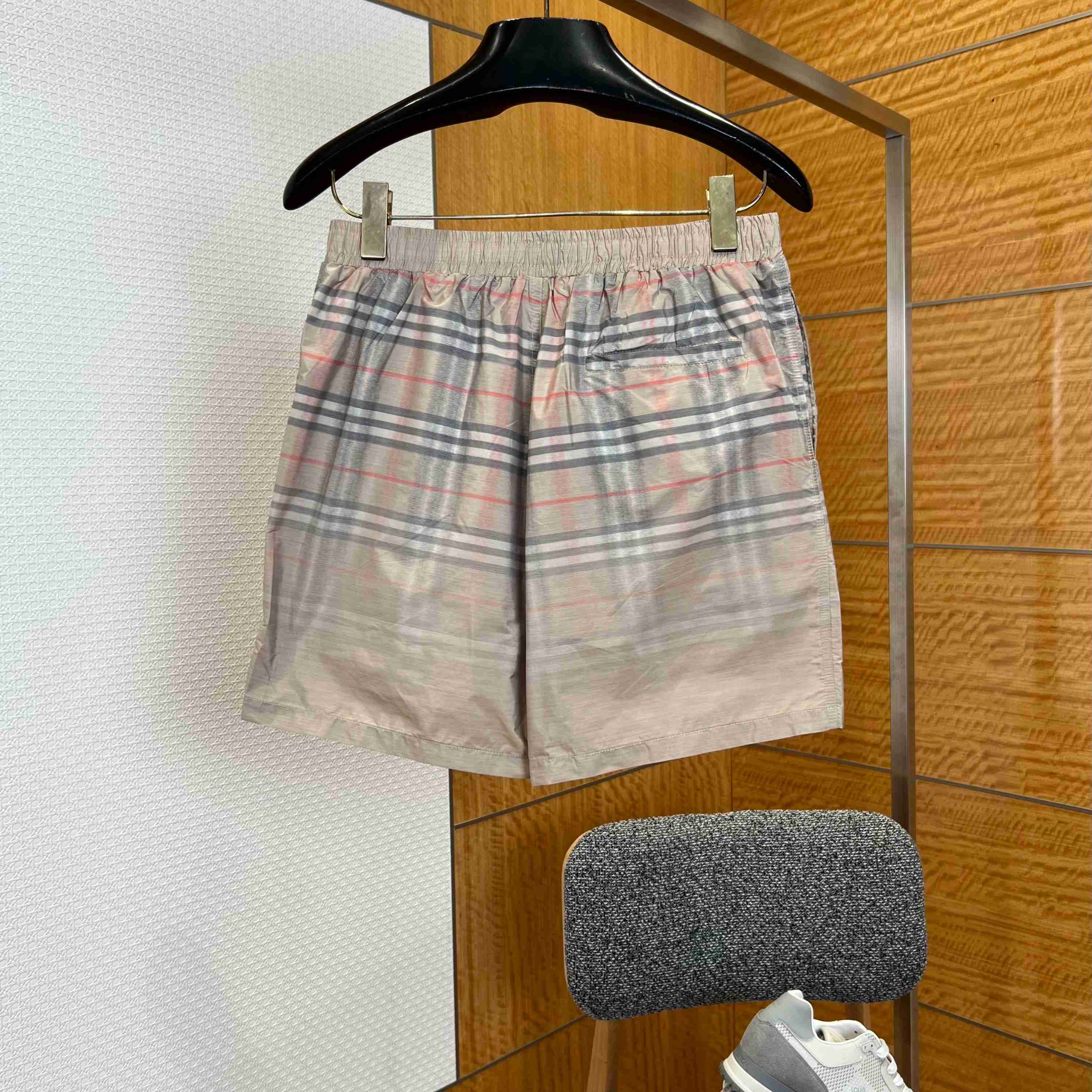 Burberry Gradient Check Swim Shorts - FashionPlug