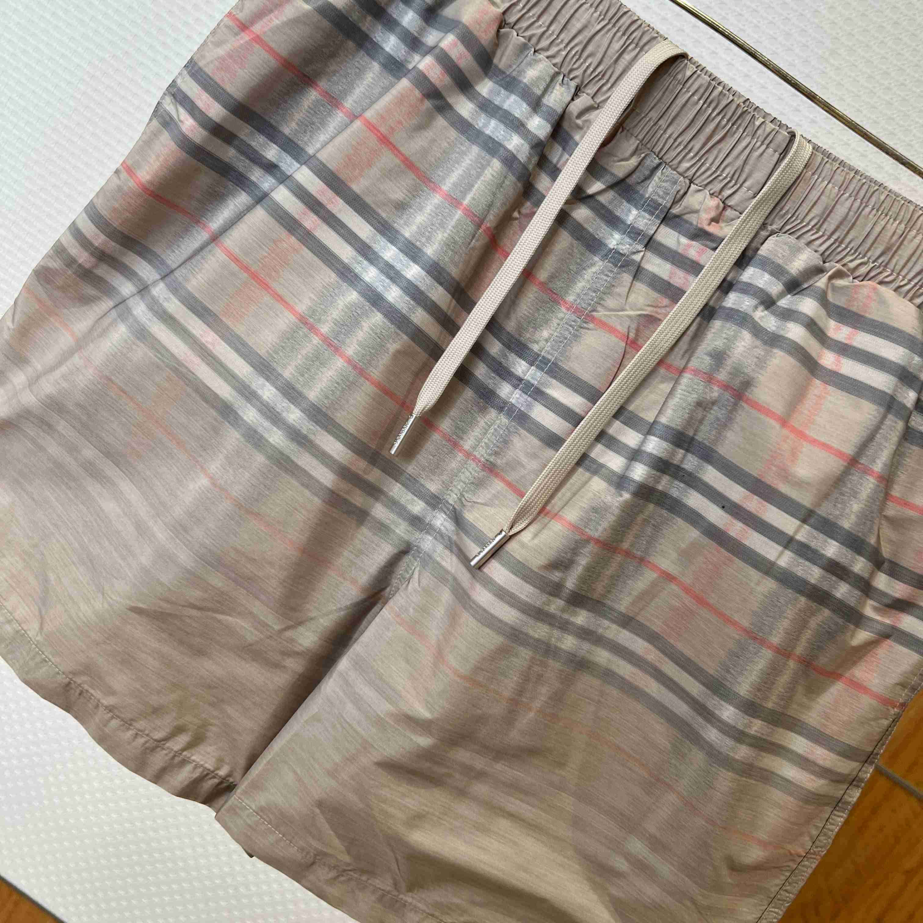 Burberry Gradient Check Swim Shorts - FashionPlug