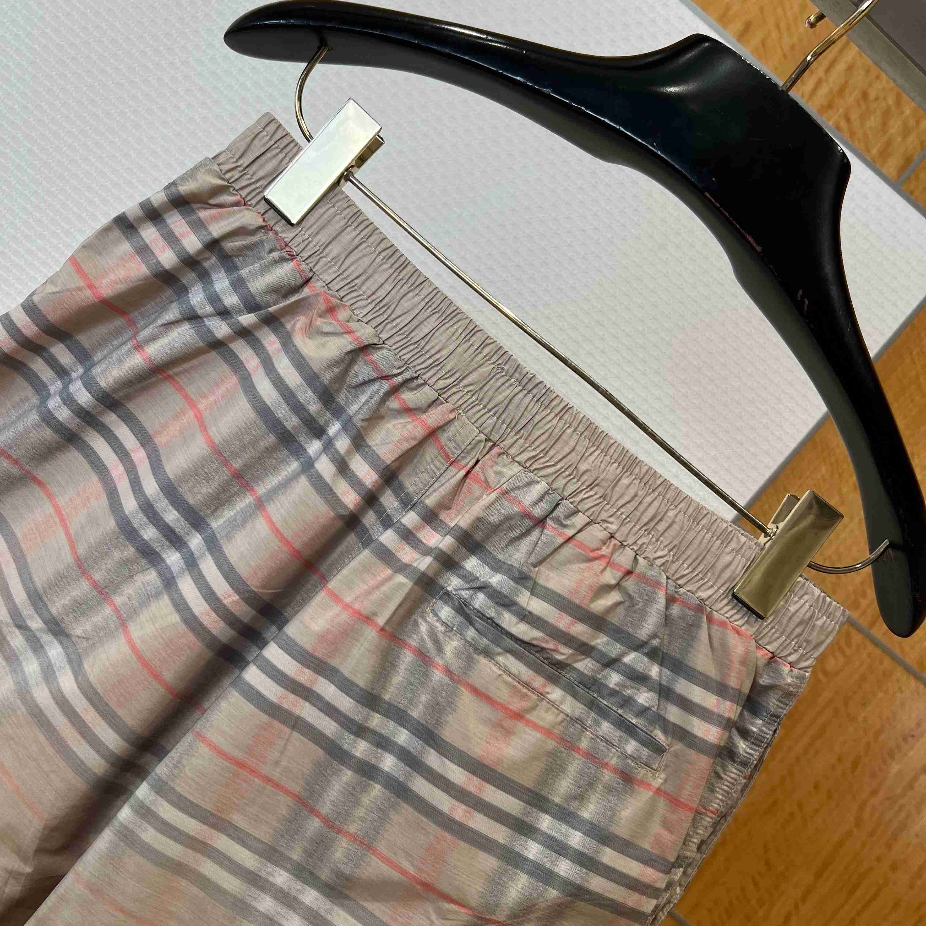 Burberry Gradient Check Swim Shorts - FashionPlug