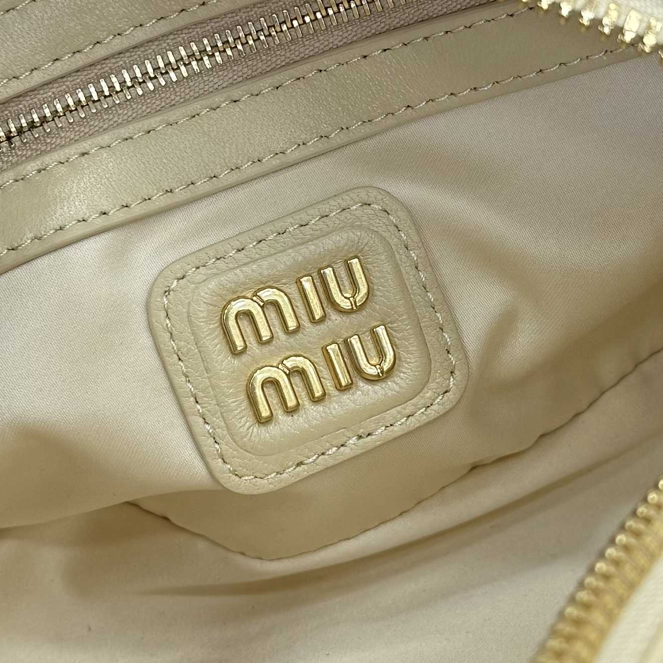 Miu Miu Arcadie Matelassé Nappa Leather Bag - FashionPlug