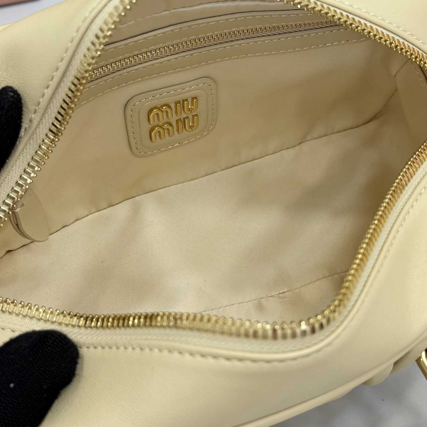 Miu Miu Arcadie Matelassé Nappa Leather Bag - FashionPlug
