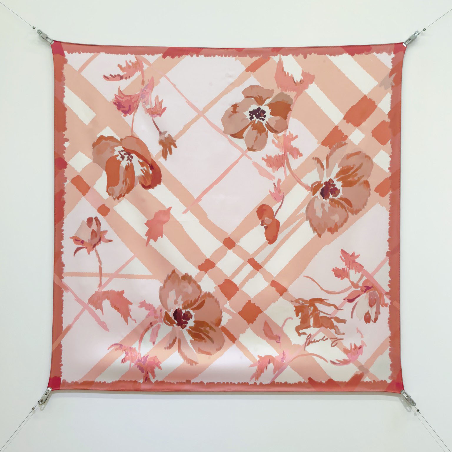 Burberry Watercolour Check Silk Scarf - FashionPlug
