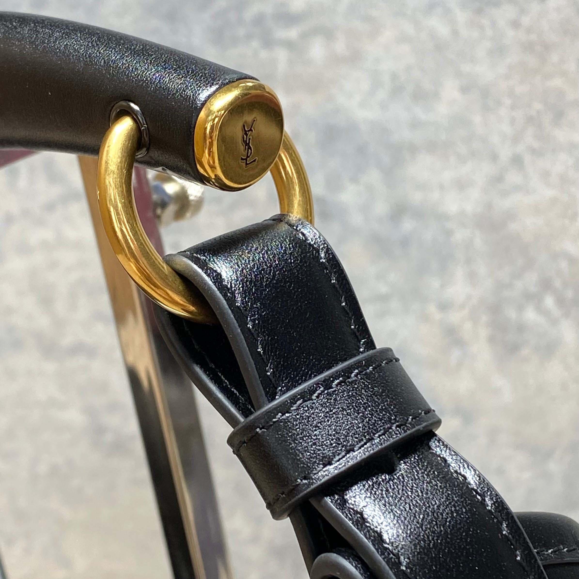 Saint Laurent MOMBASA Medium In Leather - FashionPlug