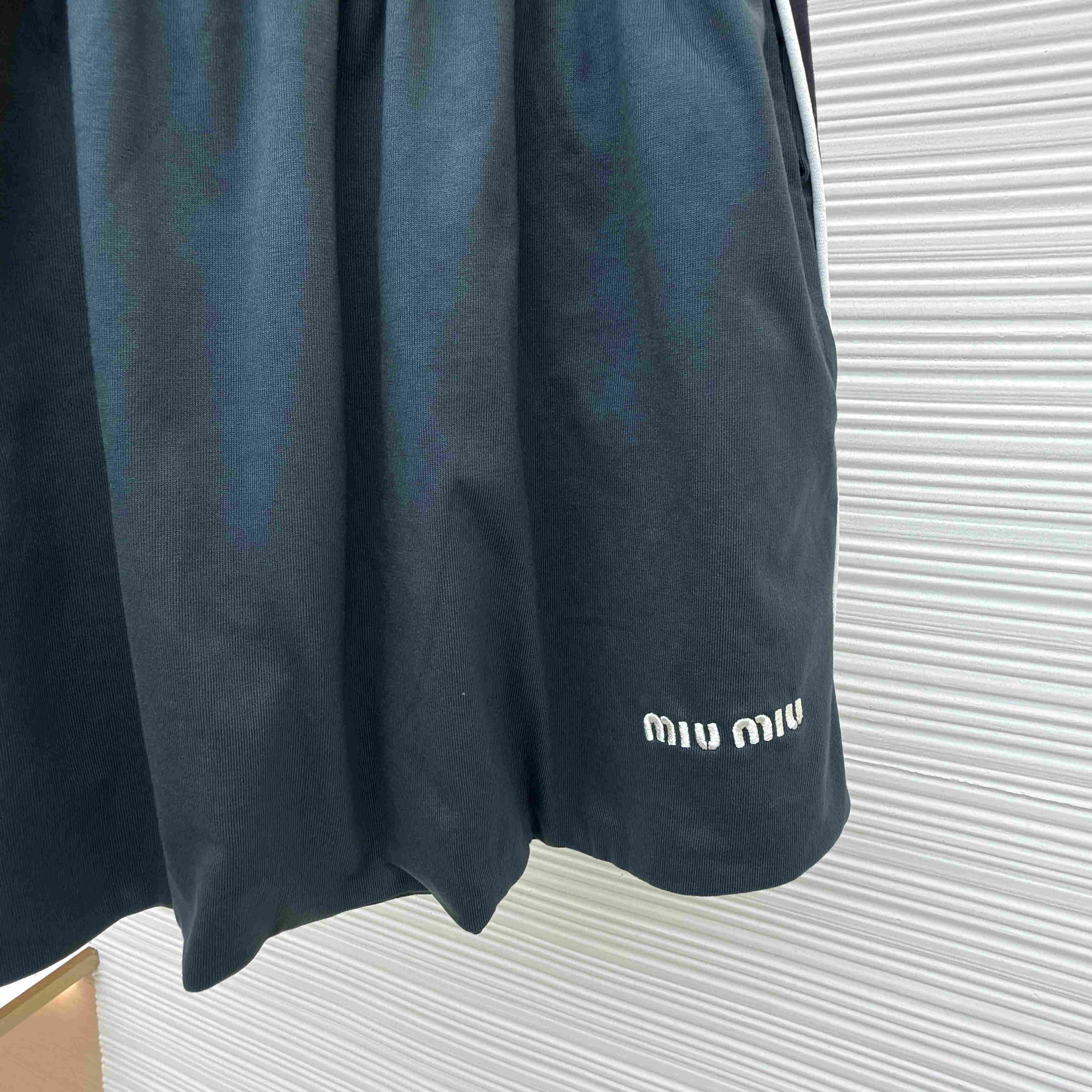 Miu Miu Cotton Jersey Miniskirt - FashionPlug