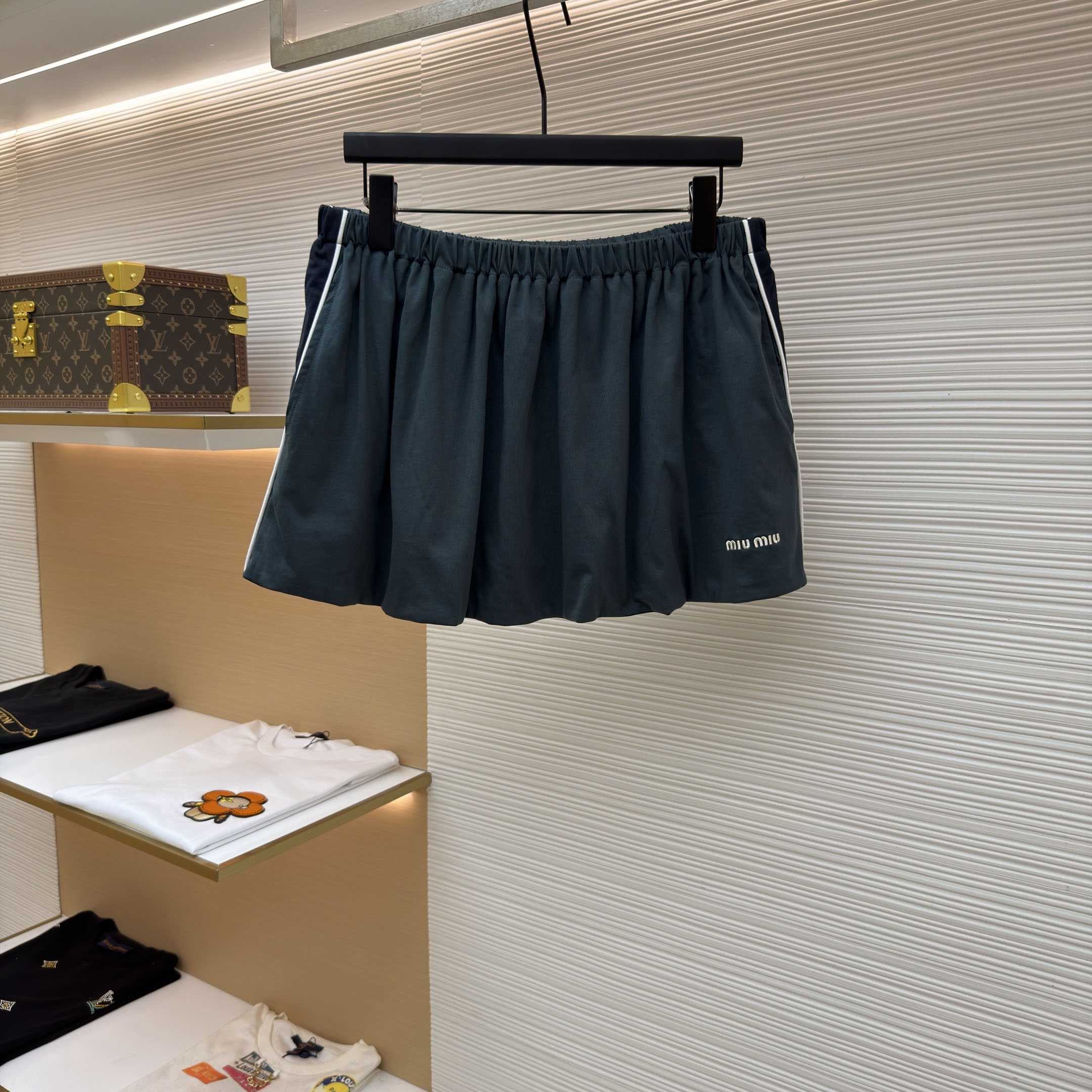 Miu Miu Cotton Jersey Miniskirt - FashionPlug