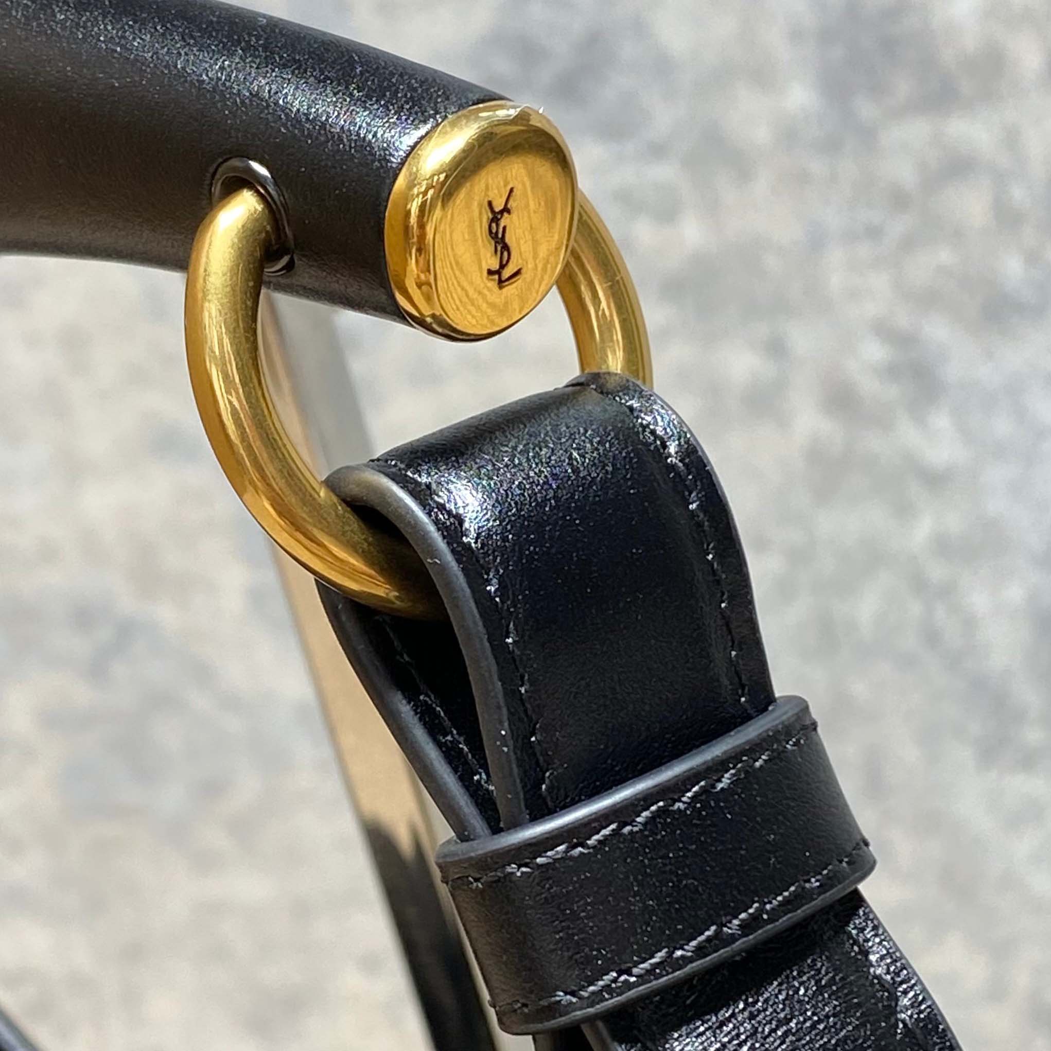 Saint Laurent MOMBASA Small In Leather - FashionPlug