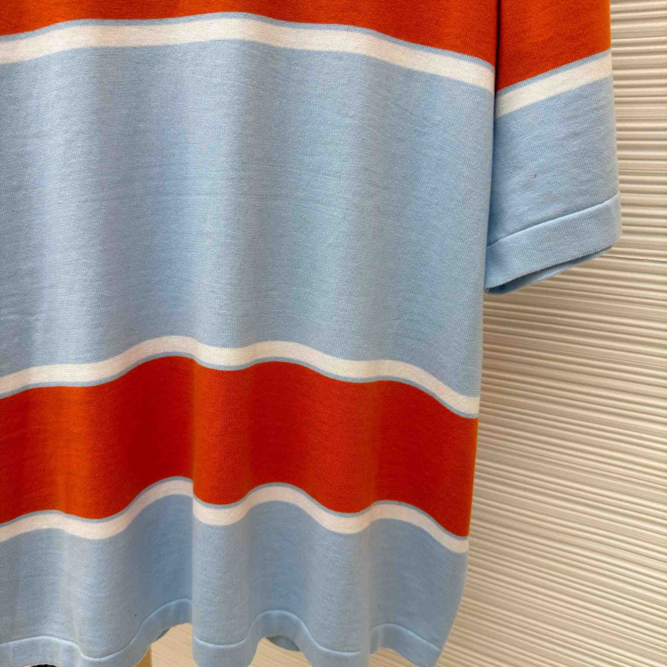 Louis Vuitton Striped Short-Sleeved T-Shirt 1AK7IC - FashionPlug