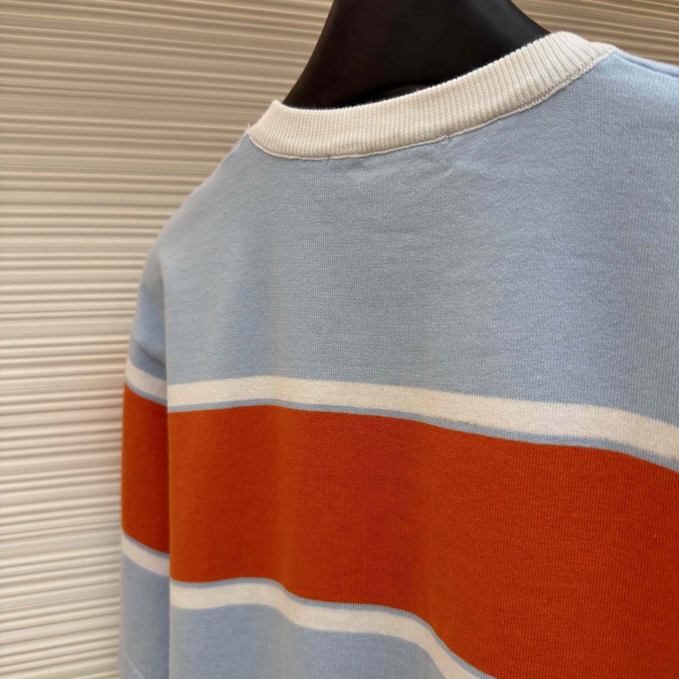 Louis Vuitton Striped Short-Sleeved T-Shirt 1AK7IC - FashionPlug