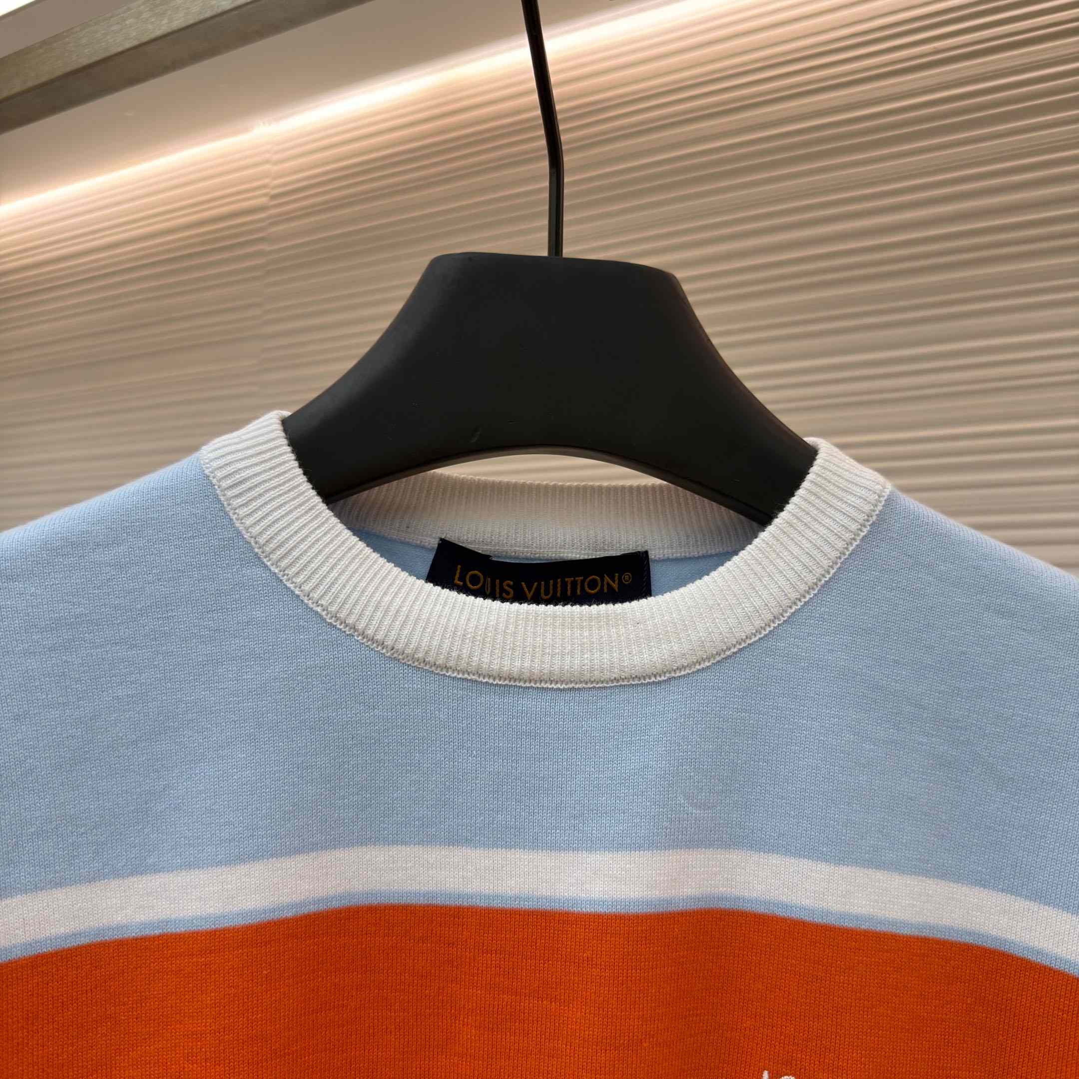 Louis Vuitton Striped Short-Sleeved T-Shirt 1AK7IC - FashionPlug