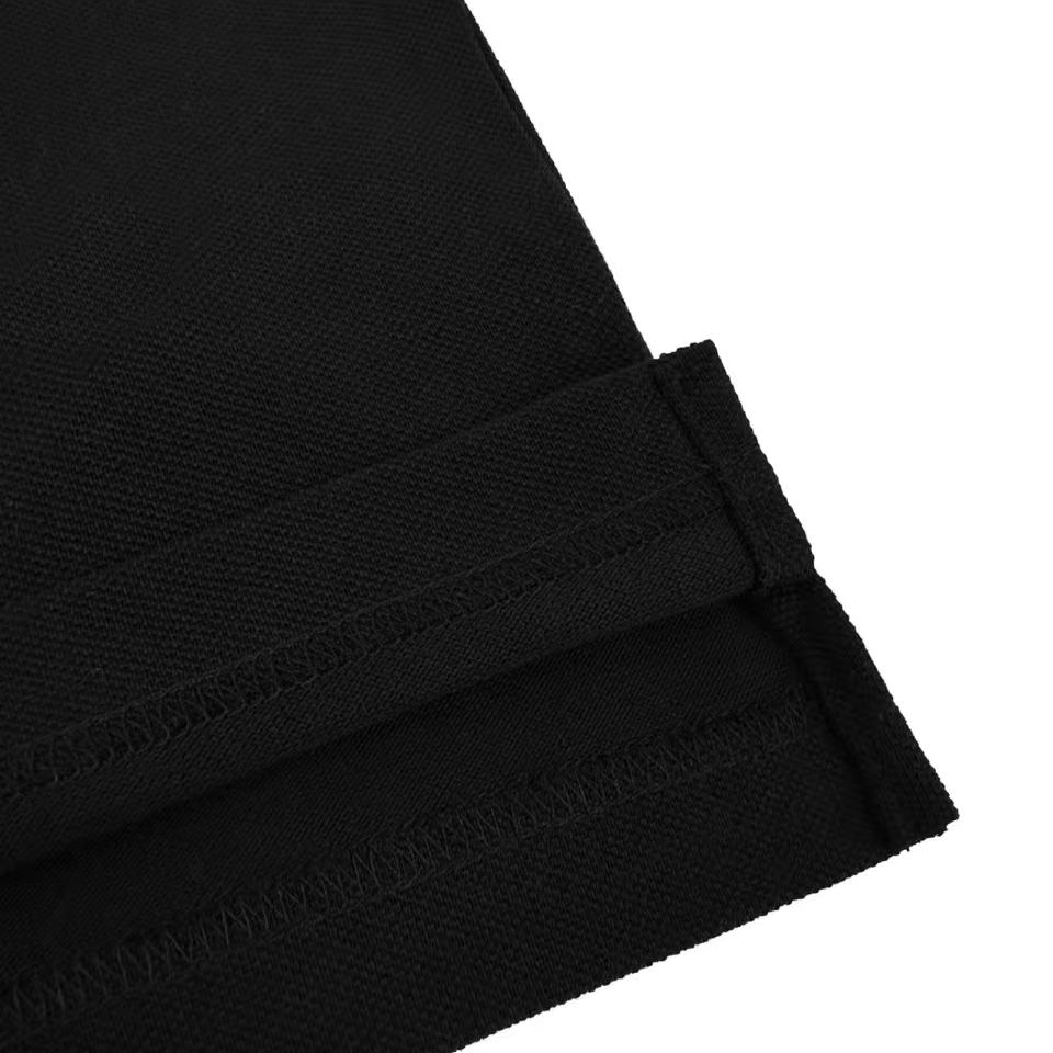 AMI Paris Black Wool Short Sleeves Ami De Coeur Polo - FashionPlug