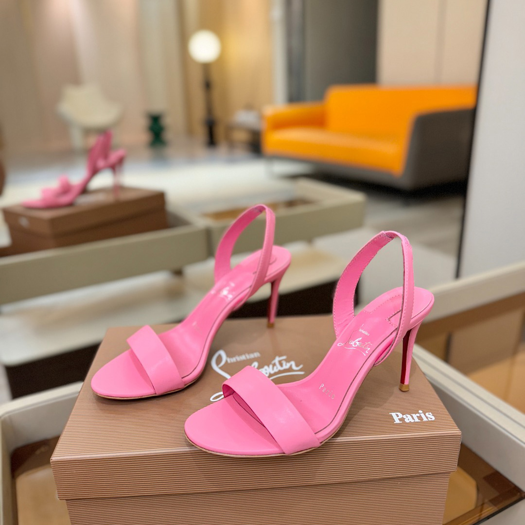 Christian Louboutin Marilyn Leather Sandals - FashionPlug