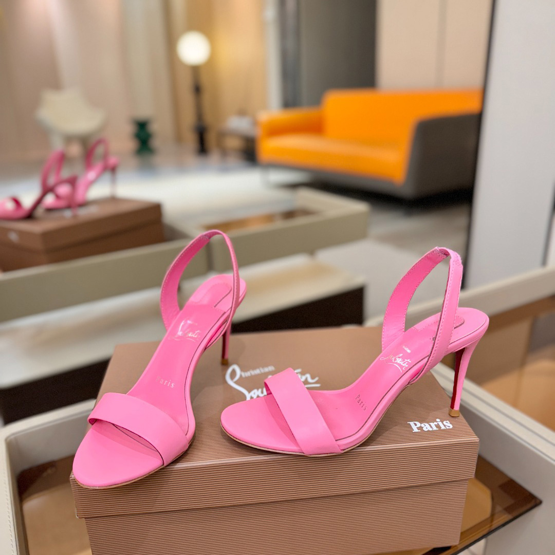 Christian Louboutin Marilyn Leather Sandals - FashionPlug