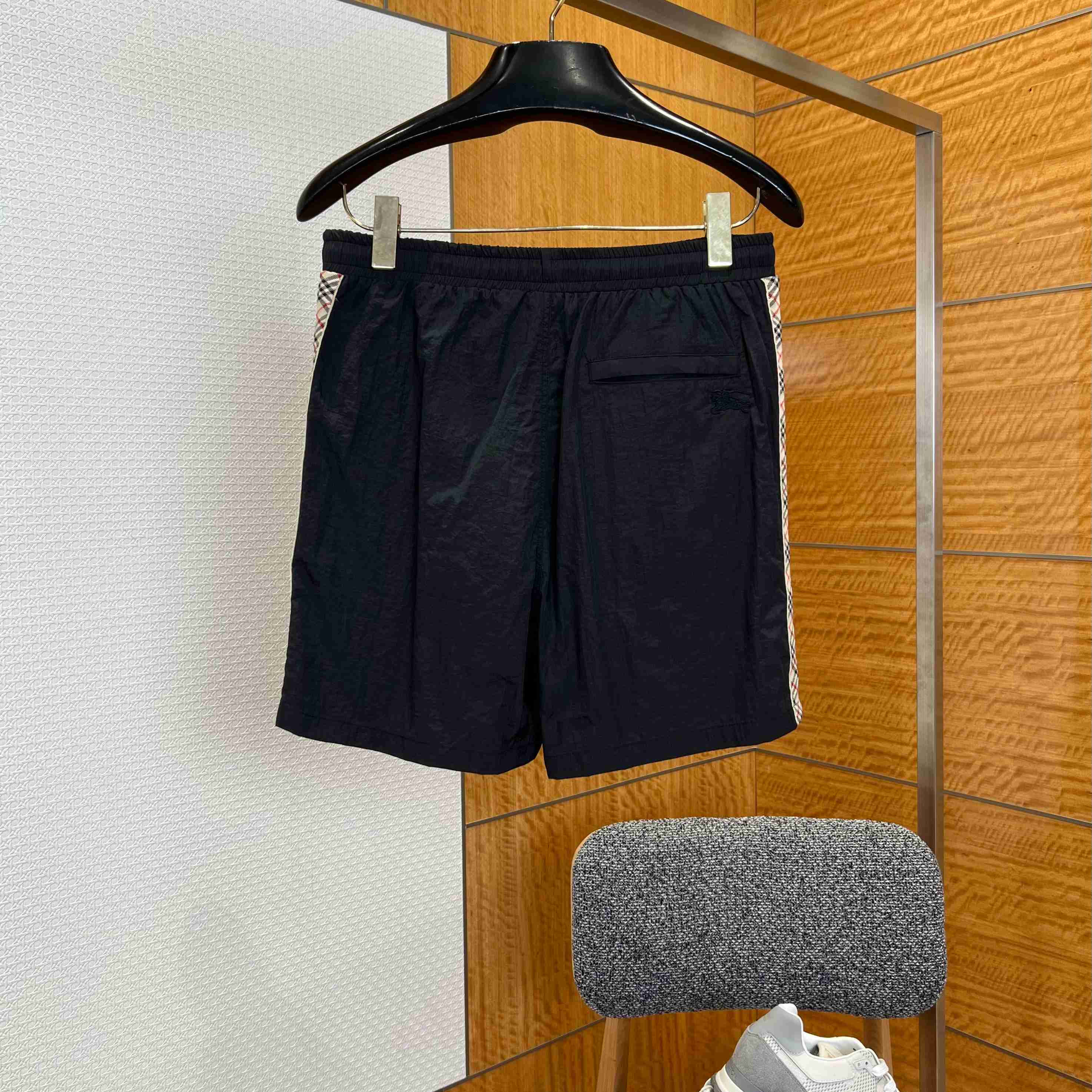 Burberry Check Trim Swim Shorts - FashionPlug