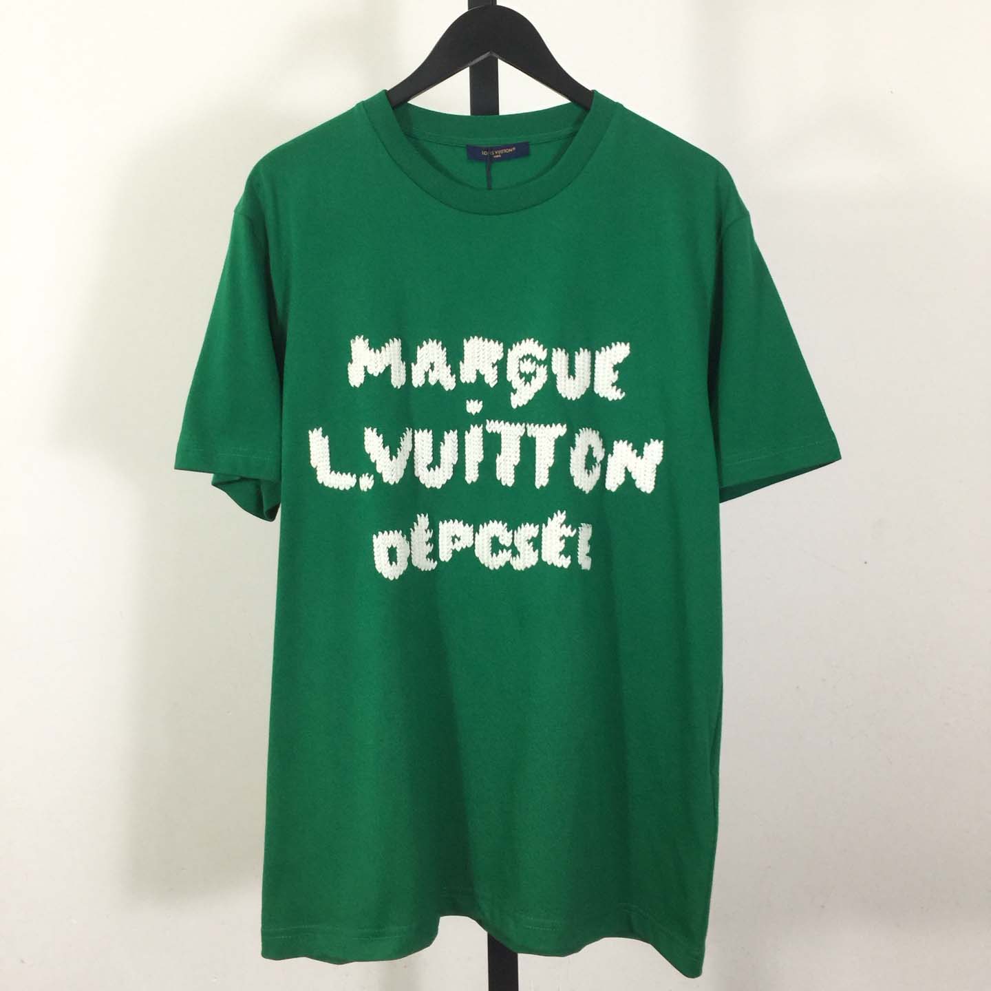 Louis Vuitton Embroidered Signature Short-Sleeved T-Shirt   1AK6IF - FashionPlug