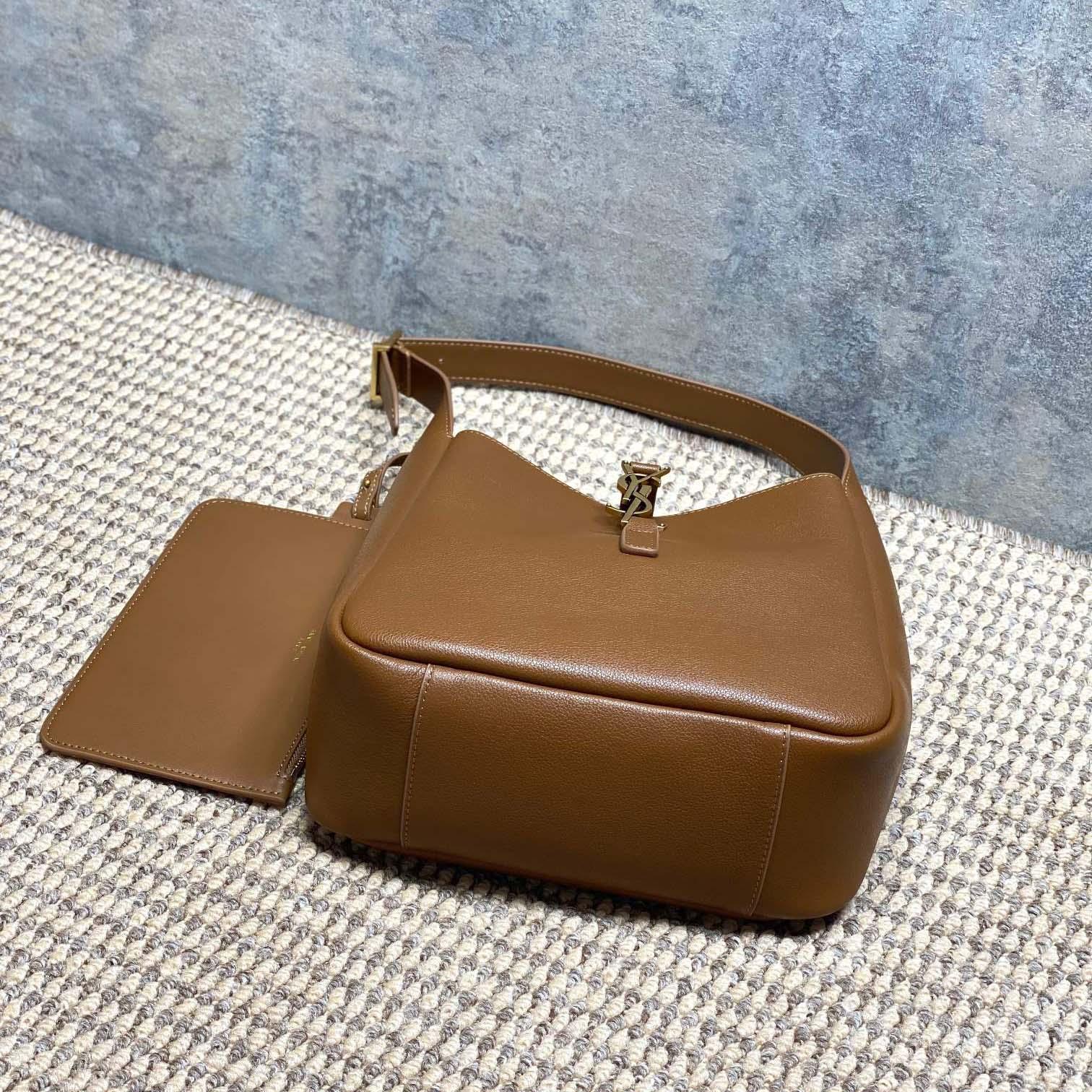 Saint Laurent LE 5 À 7 Supple Small In Grained Leather - FashionPlug