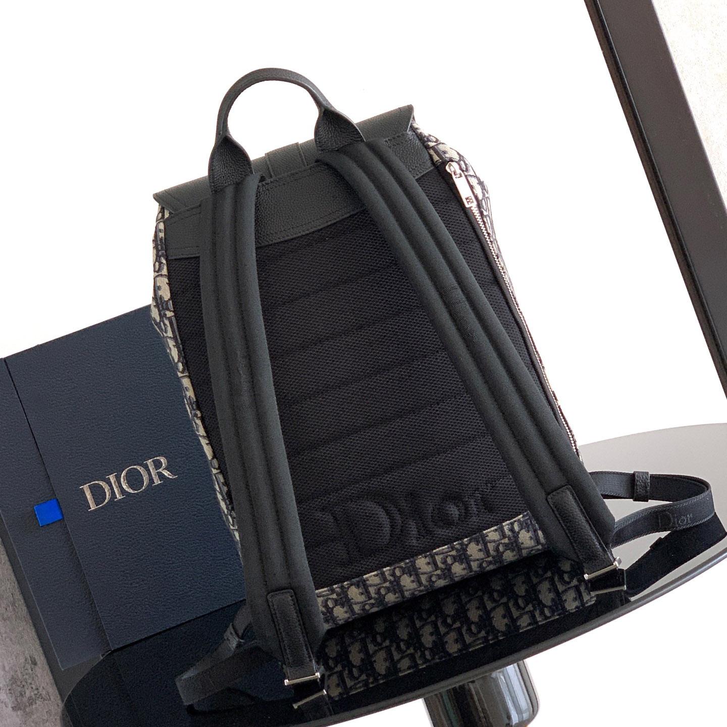 Dior Saddle Heritage Backpack With Flap - FashionPlug