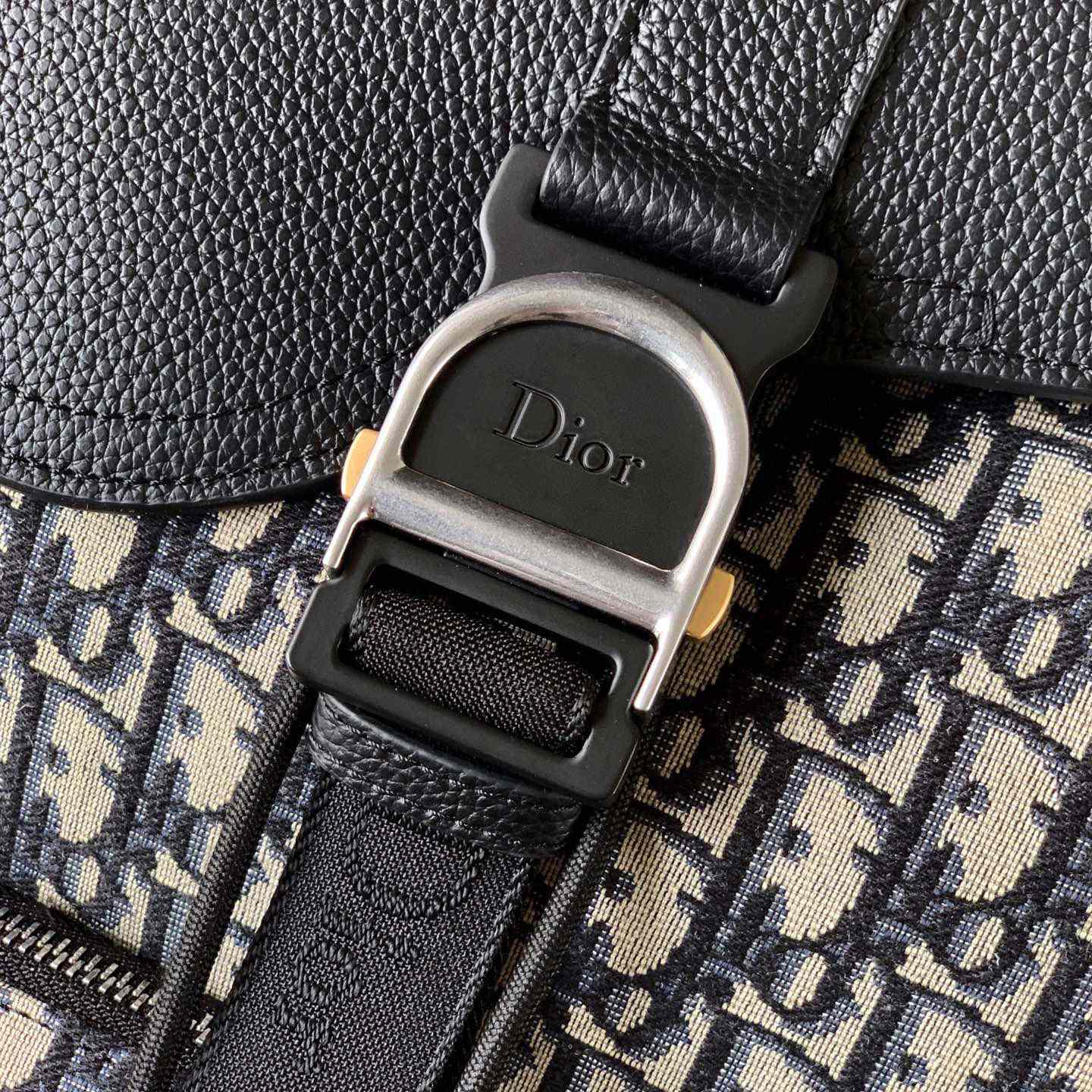 Dior Saddle Heritage Backpack With Flap - FashionPlug