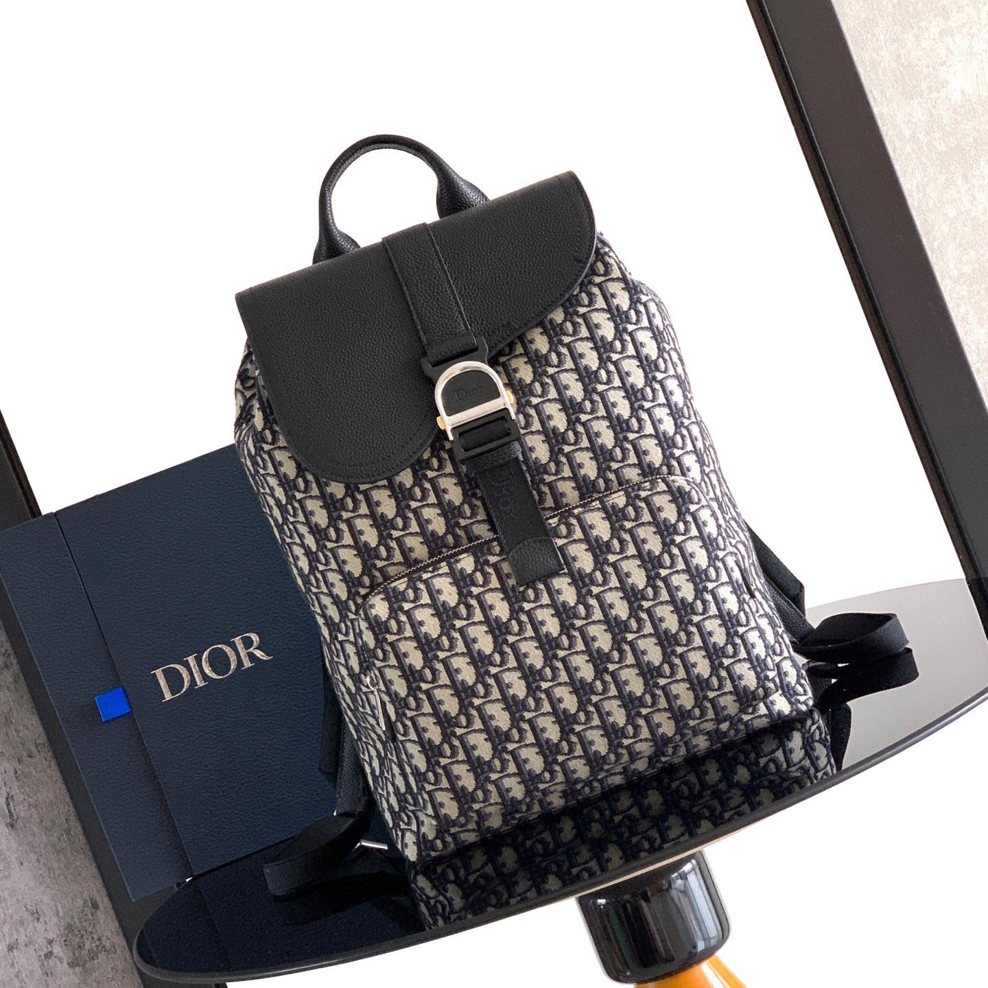 Dior Saddle Heritage Backpack With Flap - FashionPlug