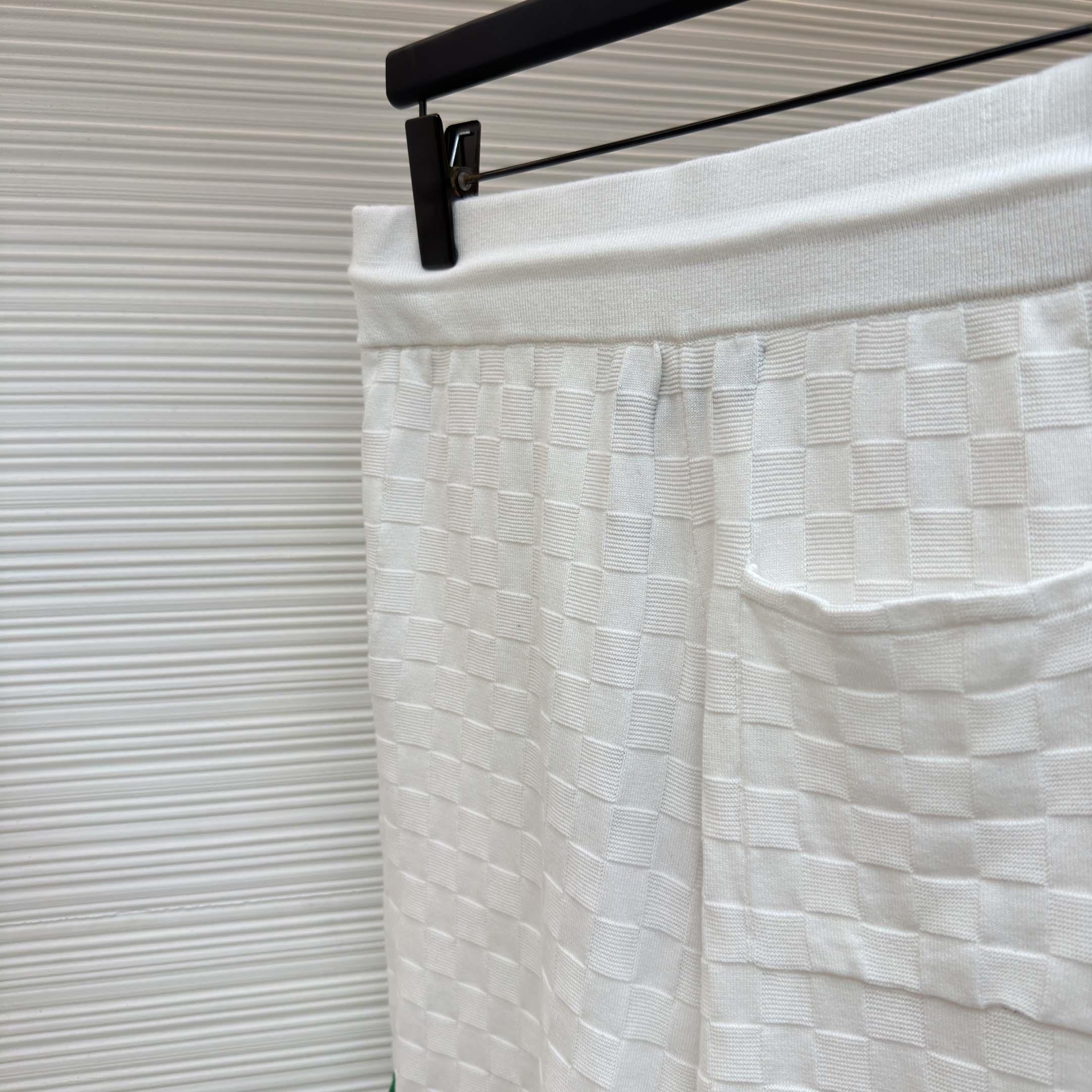 Louis Vuitton Damier Terry Tennis Shorts  - FashionPlug