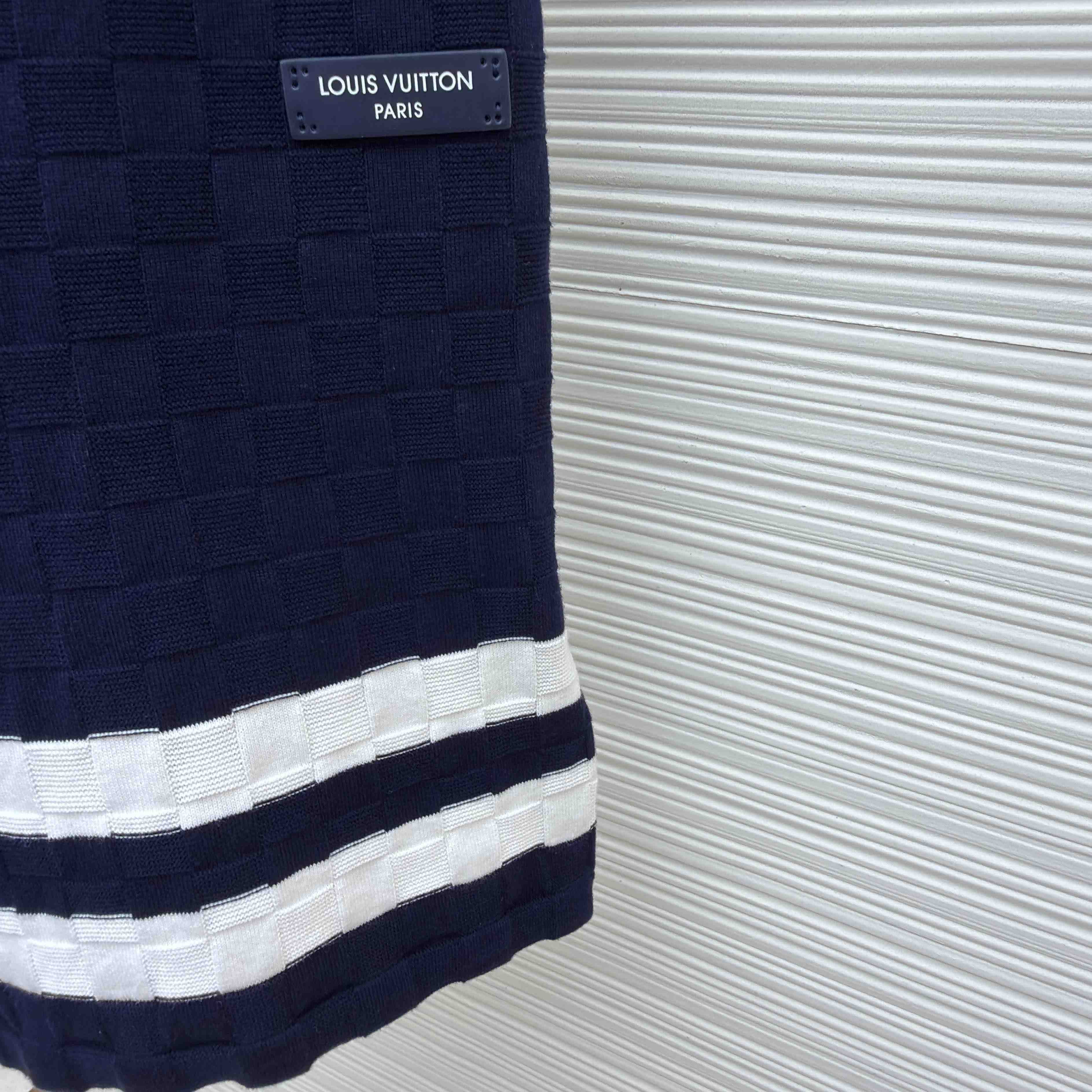 Louis Vuitton Damier Terry Tennis Shorts  - FashionPlug