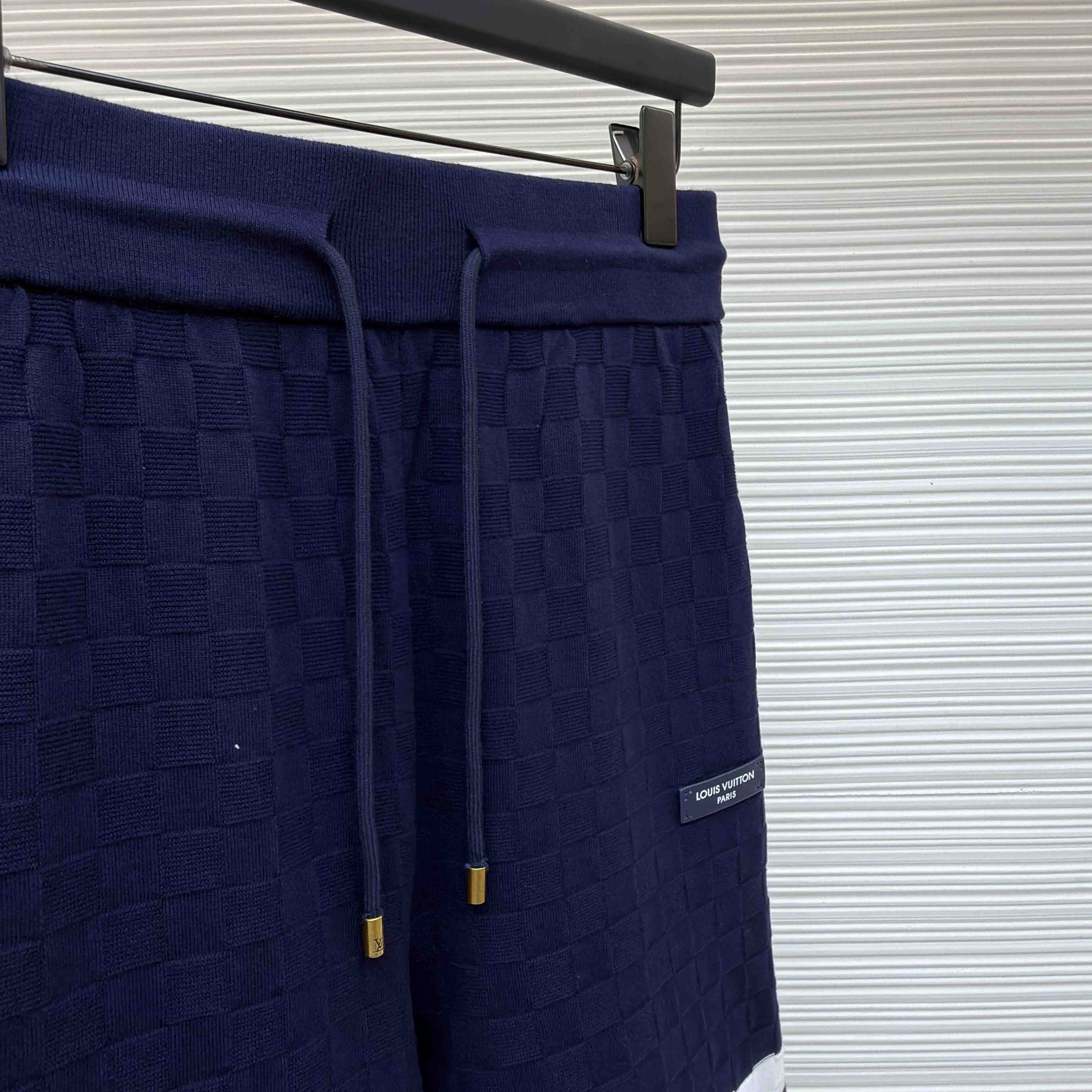Louis Vuitton Damier Terry Tennis Shorts  - FashionPlug