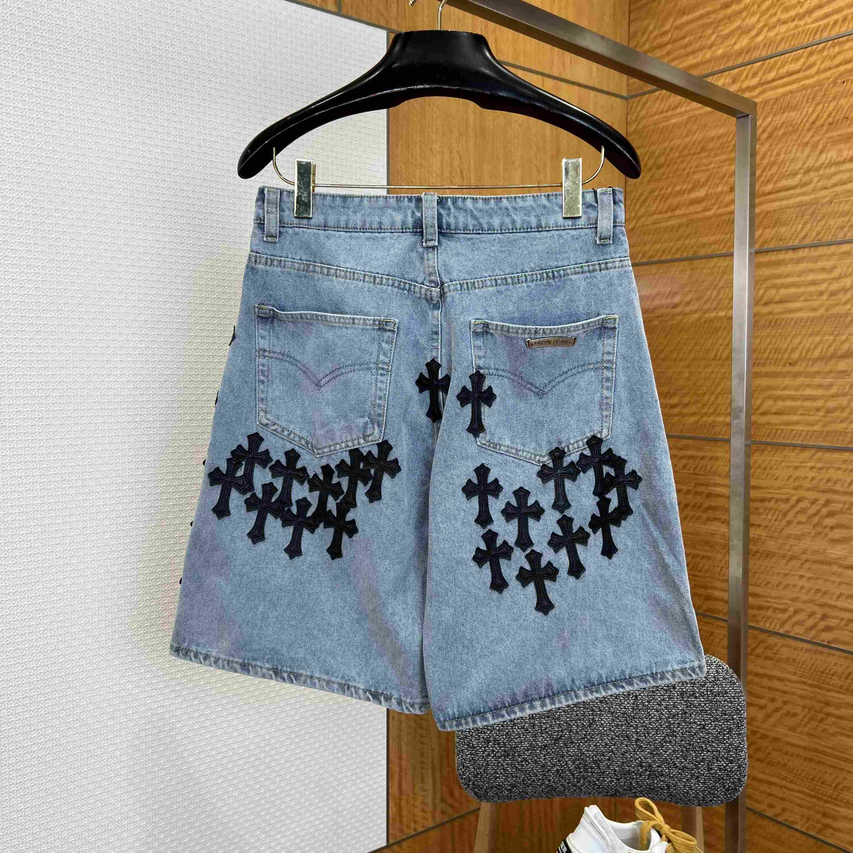 Chrome Hearts Denim Shorts - FashionPlug