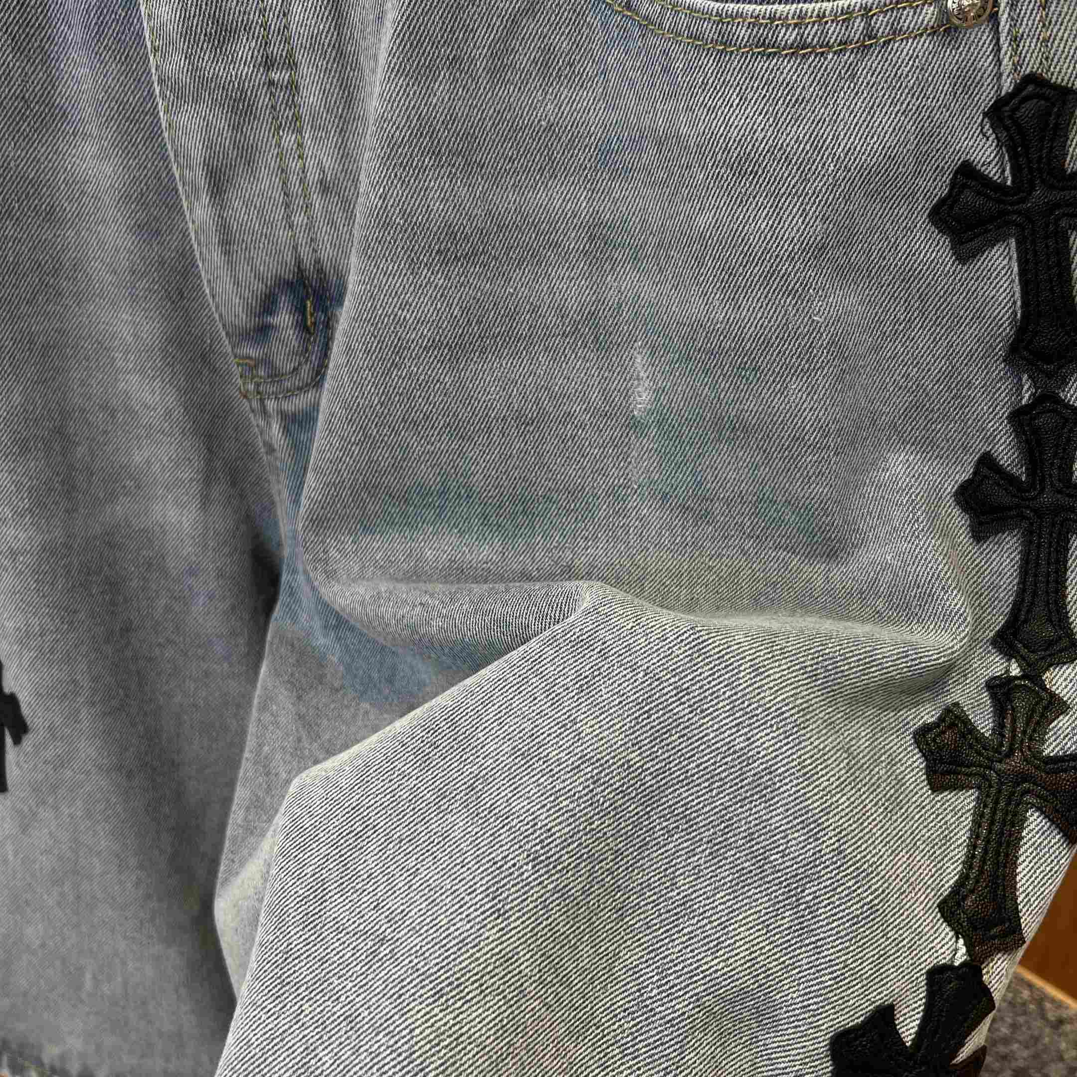 Chrome Hearts Denim Shorts - FashionPlug