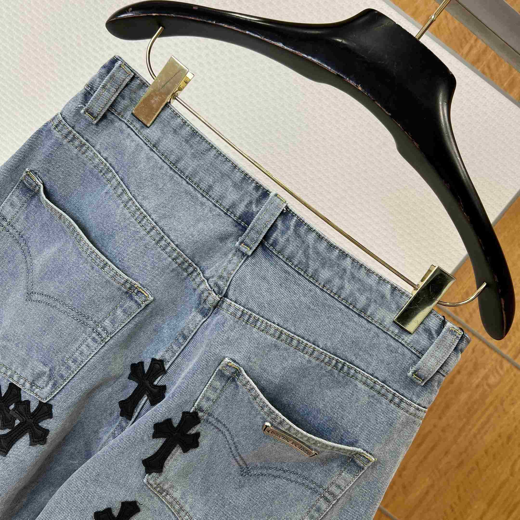 Chrome Hearts Denim Shorts - FashionPlug