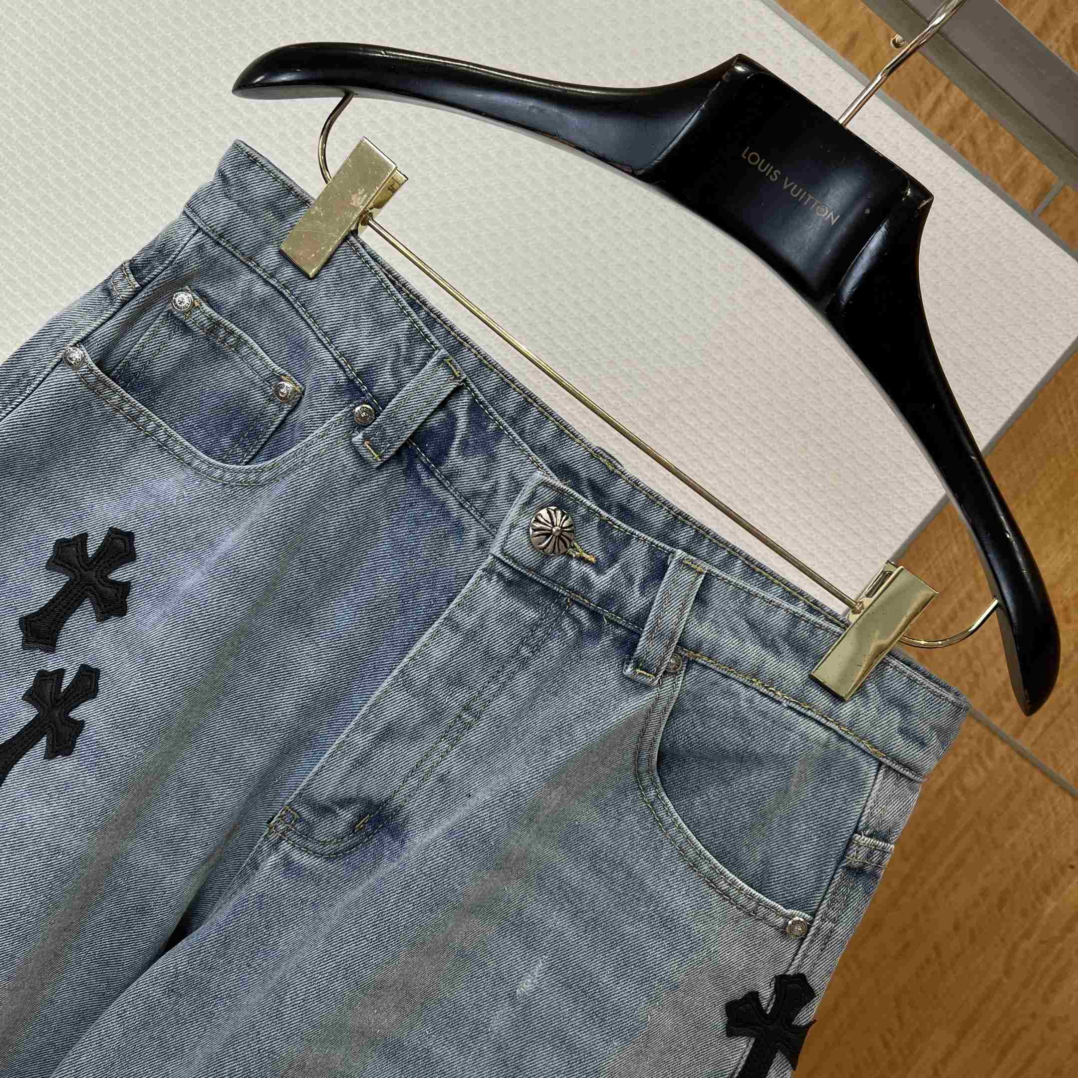 Chrome Hearts Denim Shorts - FashionPlug