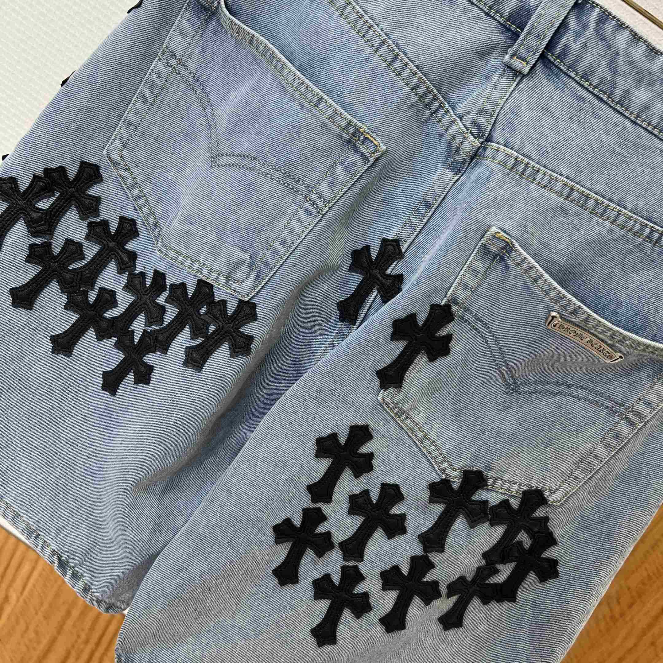Chrome Hearts Denim Shorts - FashionPlug