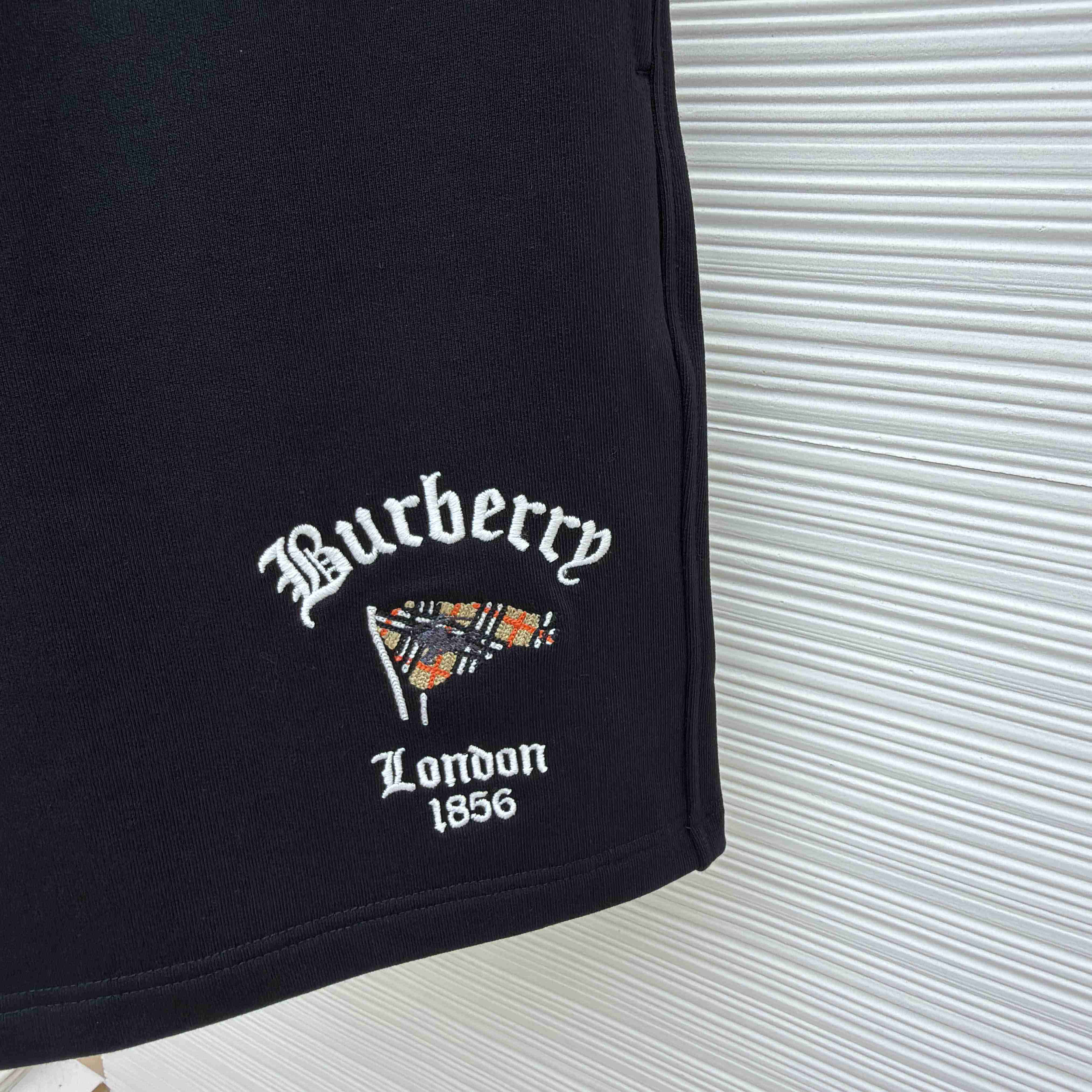 Burberry Check Flag Cotton Shorts - FashionPlug