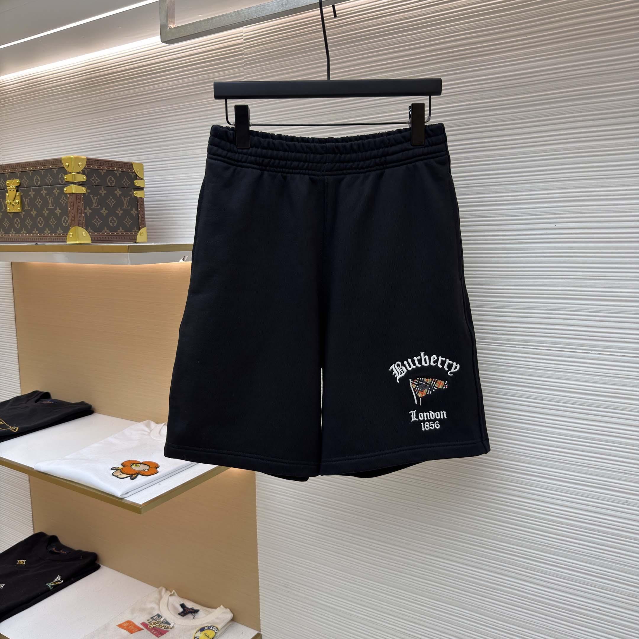 Burberry Check Flag Cotton Shorts - FashionPlug