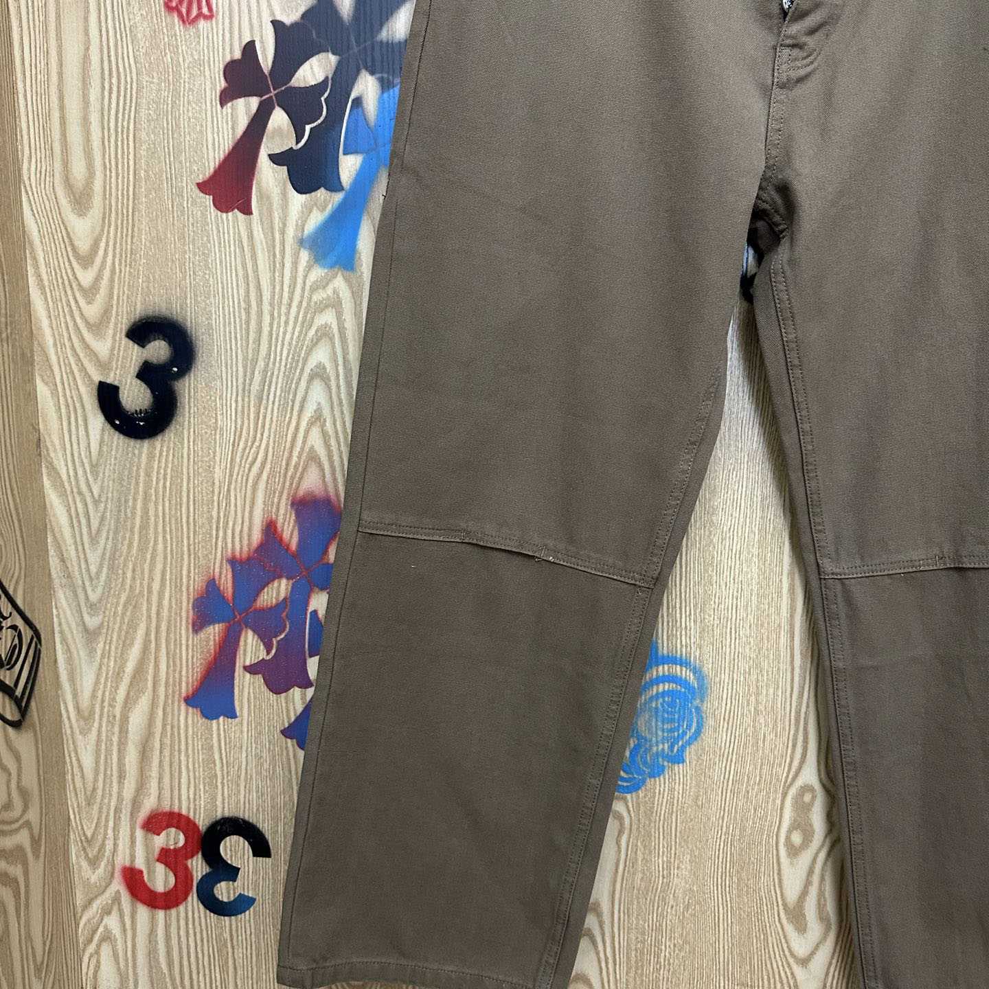 Chrome Hearts Cross Patch Double Knee Carpenter Pants - FashionPlug