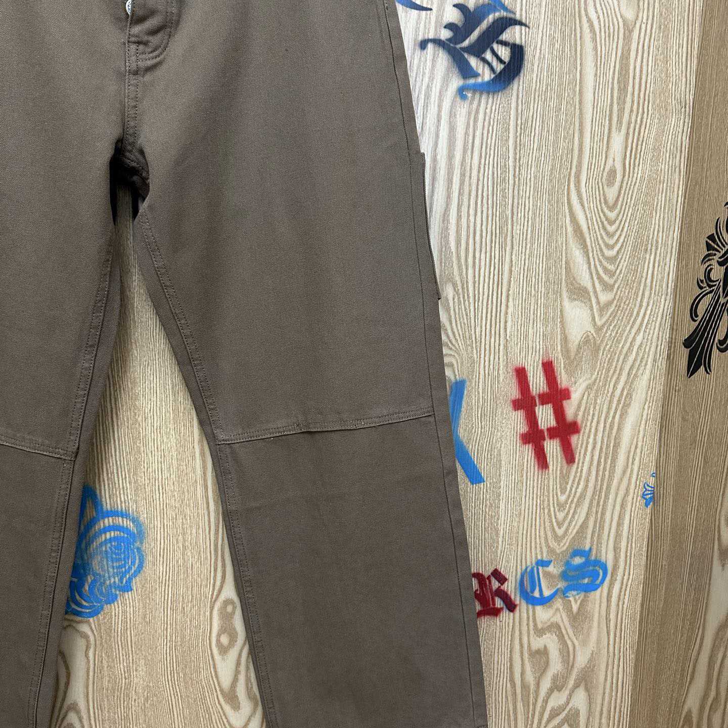 Chrome Hearts Cross Patch Double Knee Carpenter Pants - FashionPlug