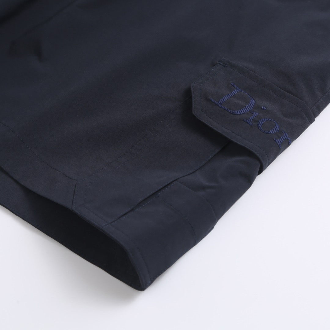 Dior Cargo Shorts With Dior Embroidery - FashionPlug