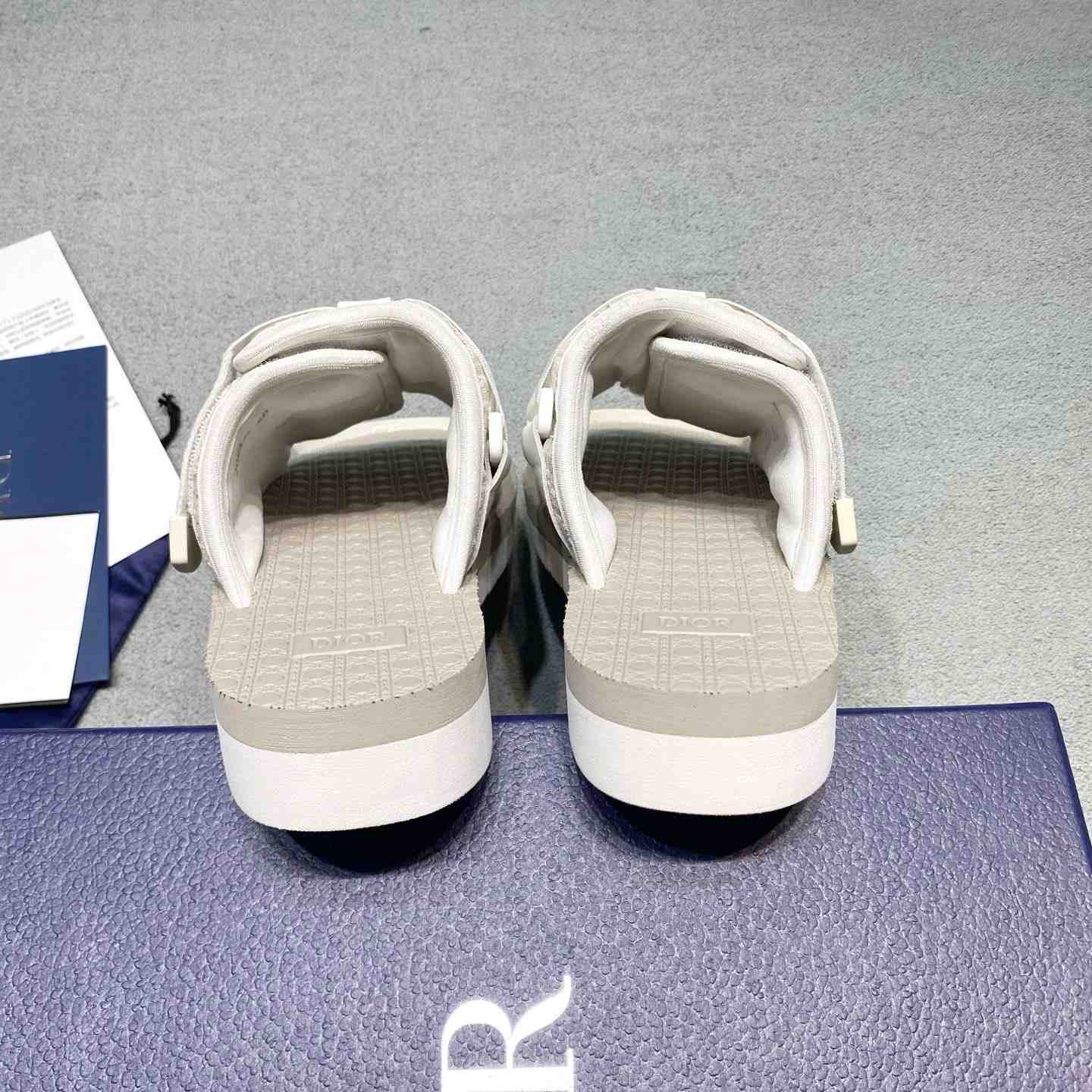 Dior Alpha Sandal 'Dior Oblique - Off-White' - FashionPlug