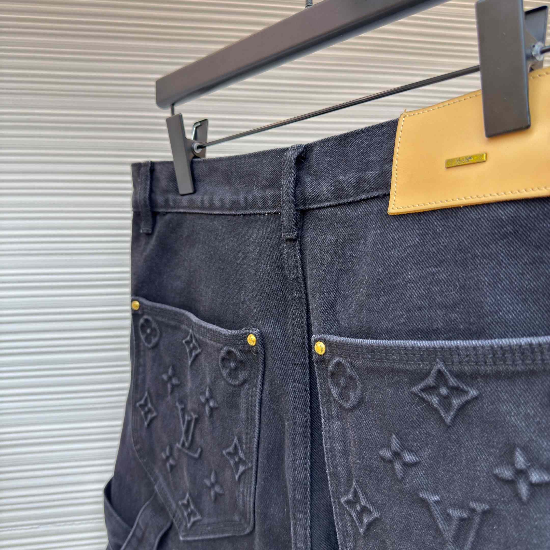 Louis Vuitton Denim Carpenter Shorts  - FashionPlug