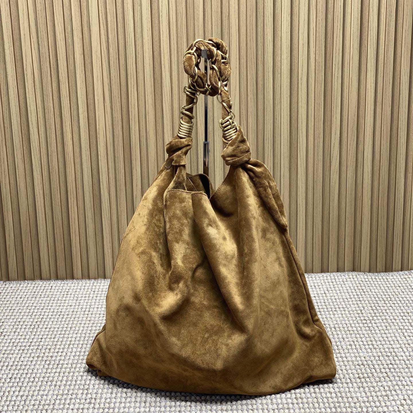 Saint Laurent AMALIA In Suede - FashionPlug