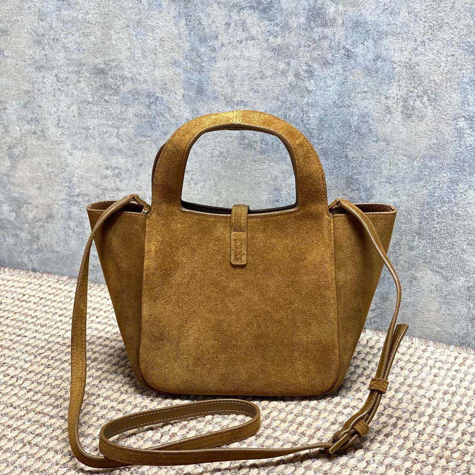 Saint Laurent LE 5 À 7 BABY BEA In Grained Leather - FashionPlug