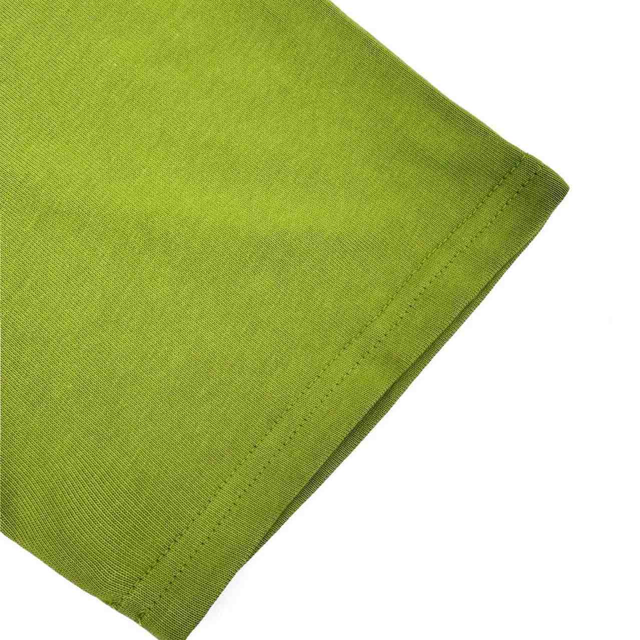 AMI Paris White And Green Cotton Ami De Coeur Knitted Patch T-shirt - FashionPlug