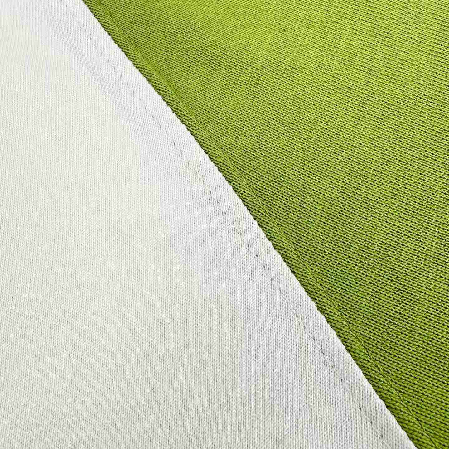 AMI Paris White And Green Cotton Ami De Coeur Knitted Patch T-shirt - FashionPlug