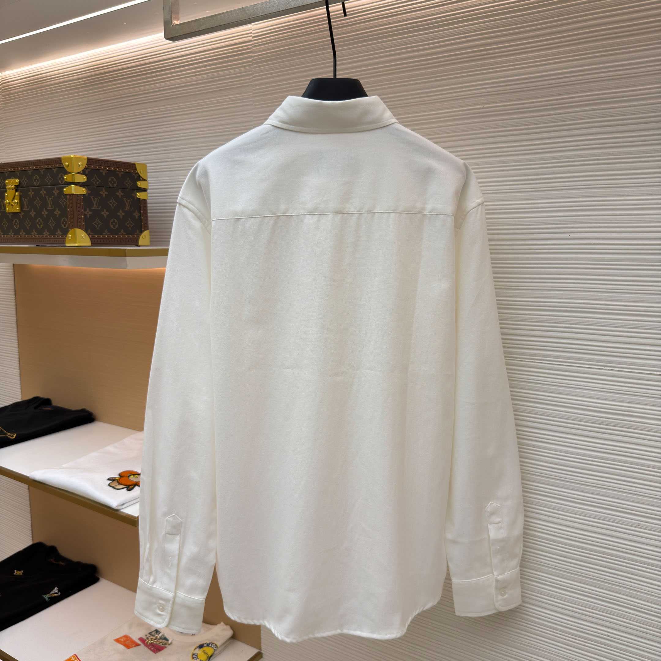 AMI Paris Ami De Coeur Button Down Shirt In Cotton Oxford - FashionPlug