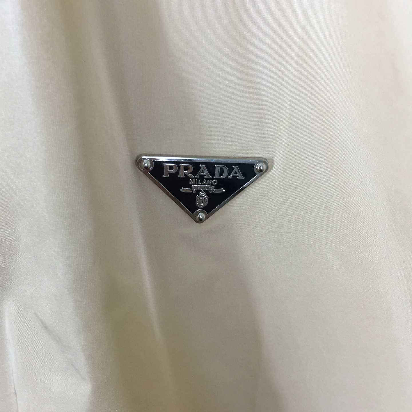 Prada Short-sleeved Re-Nylon Zipper Shirt - FashionPlug