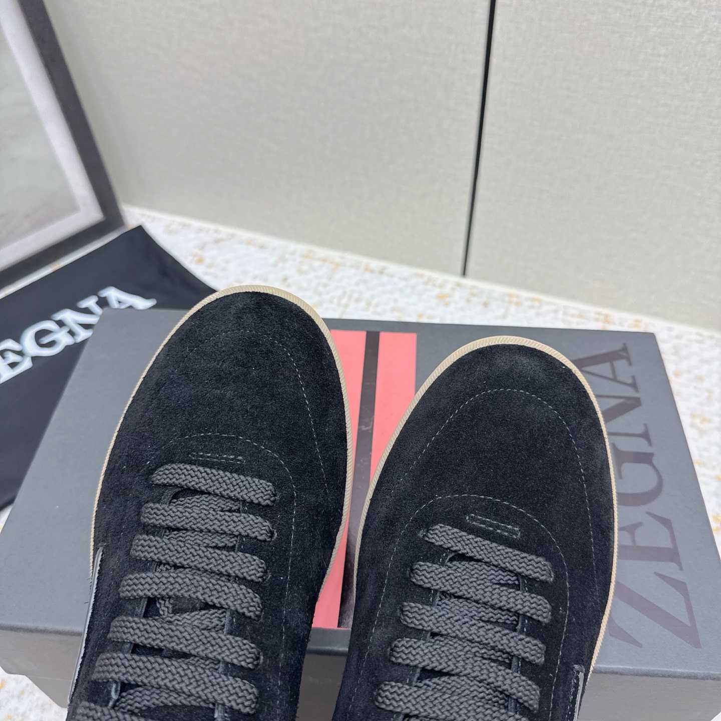 Zegna 232 Suede Sneakers - FashionPlug