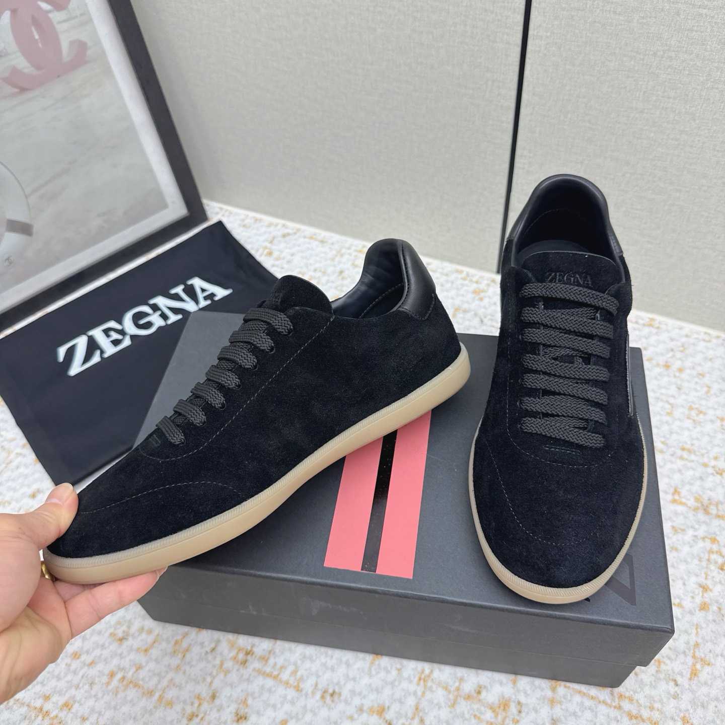 Zegna 232 Suede Sneakers - FashionPlug