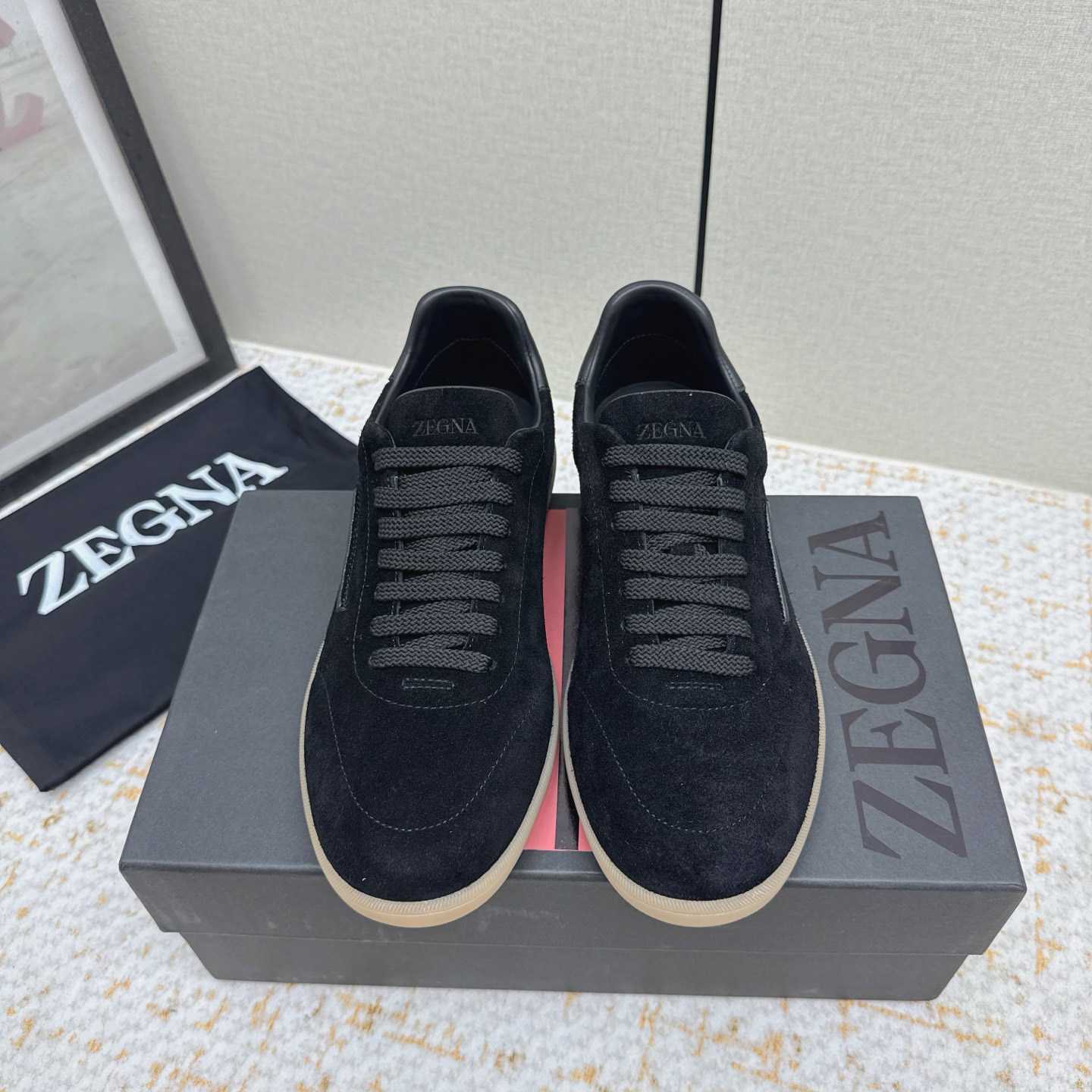 Zegna 232 Suede Sneakers - FashionPlug