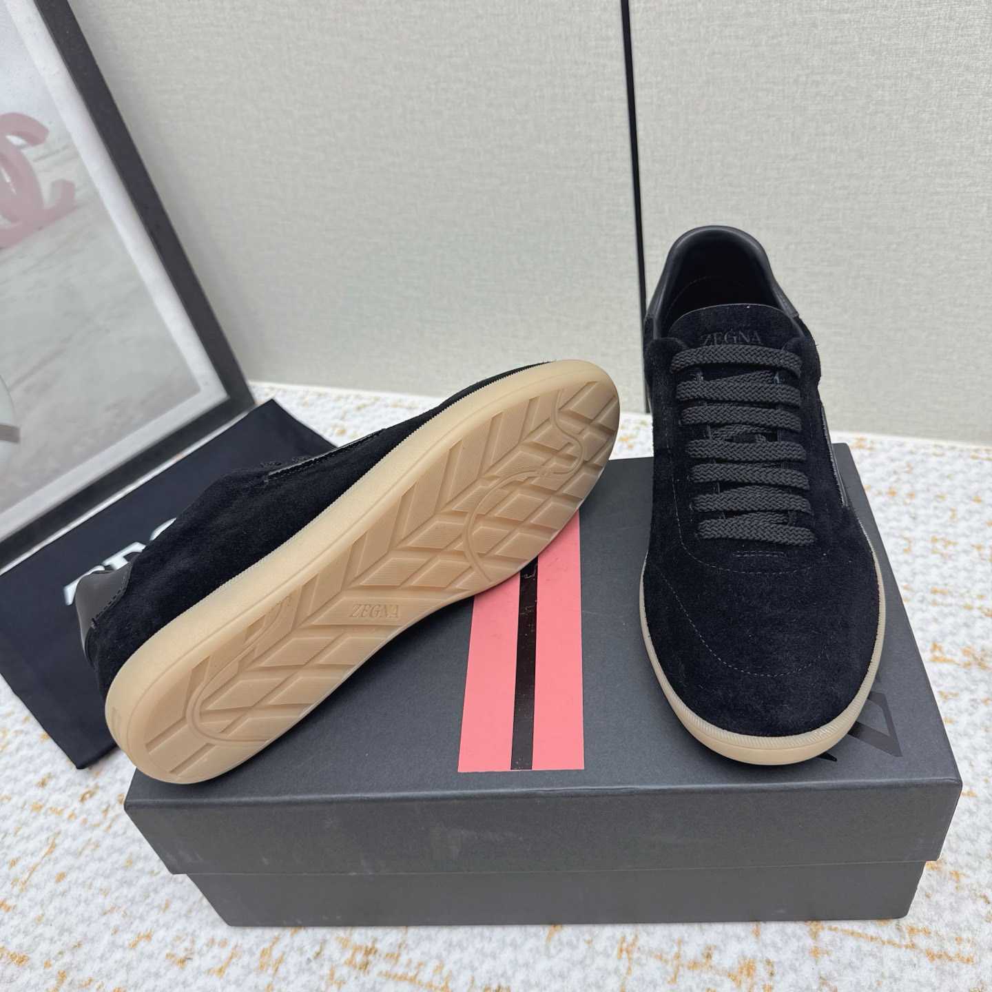 Zegna 232 Suede Sneakers - FashionPlug